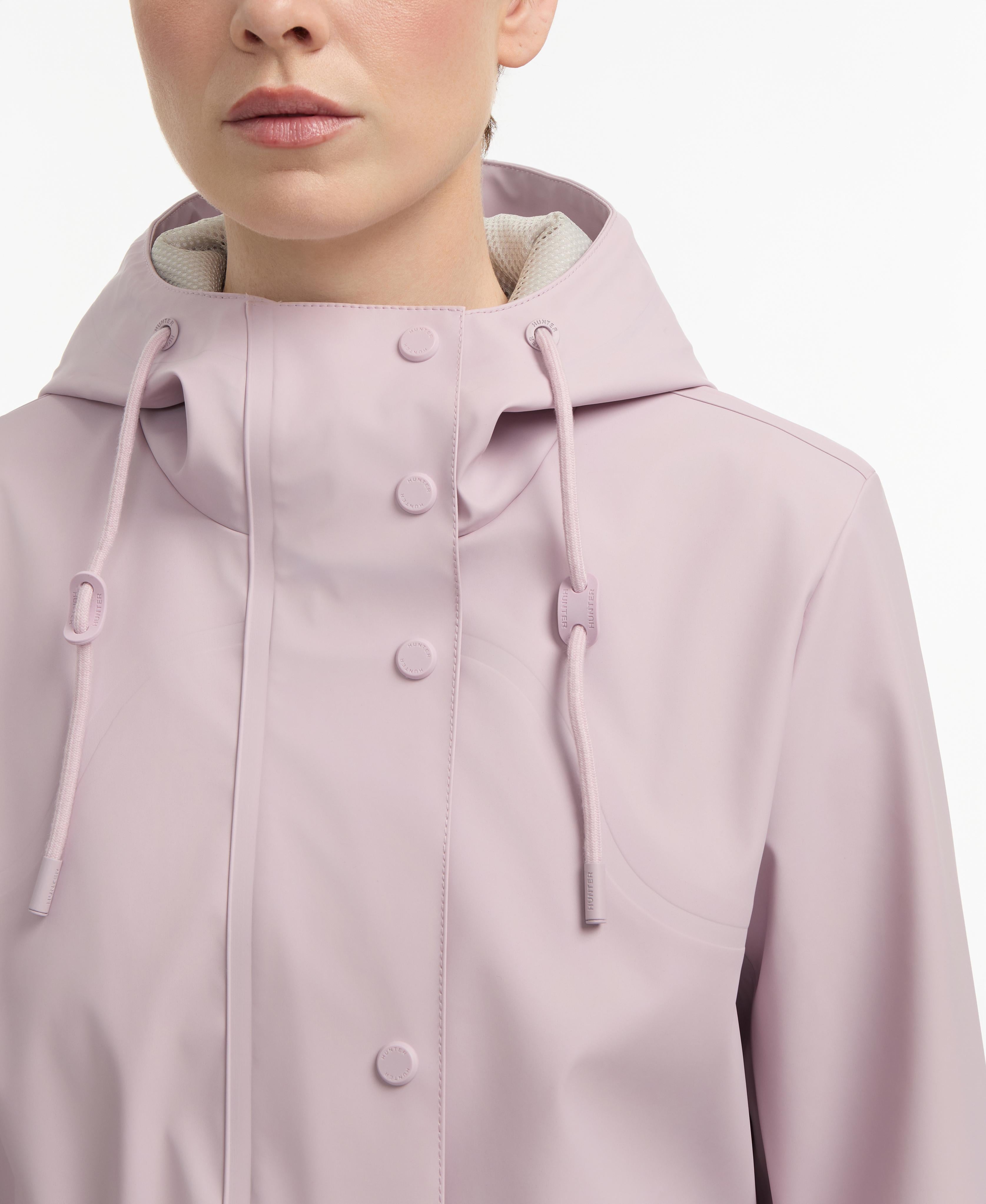 Hunter Women ABBEY SHORT RUBBERIZED RAIN JACKET ROSE