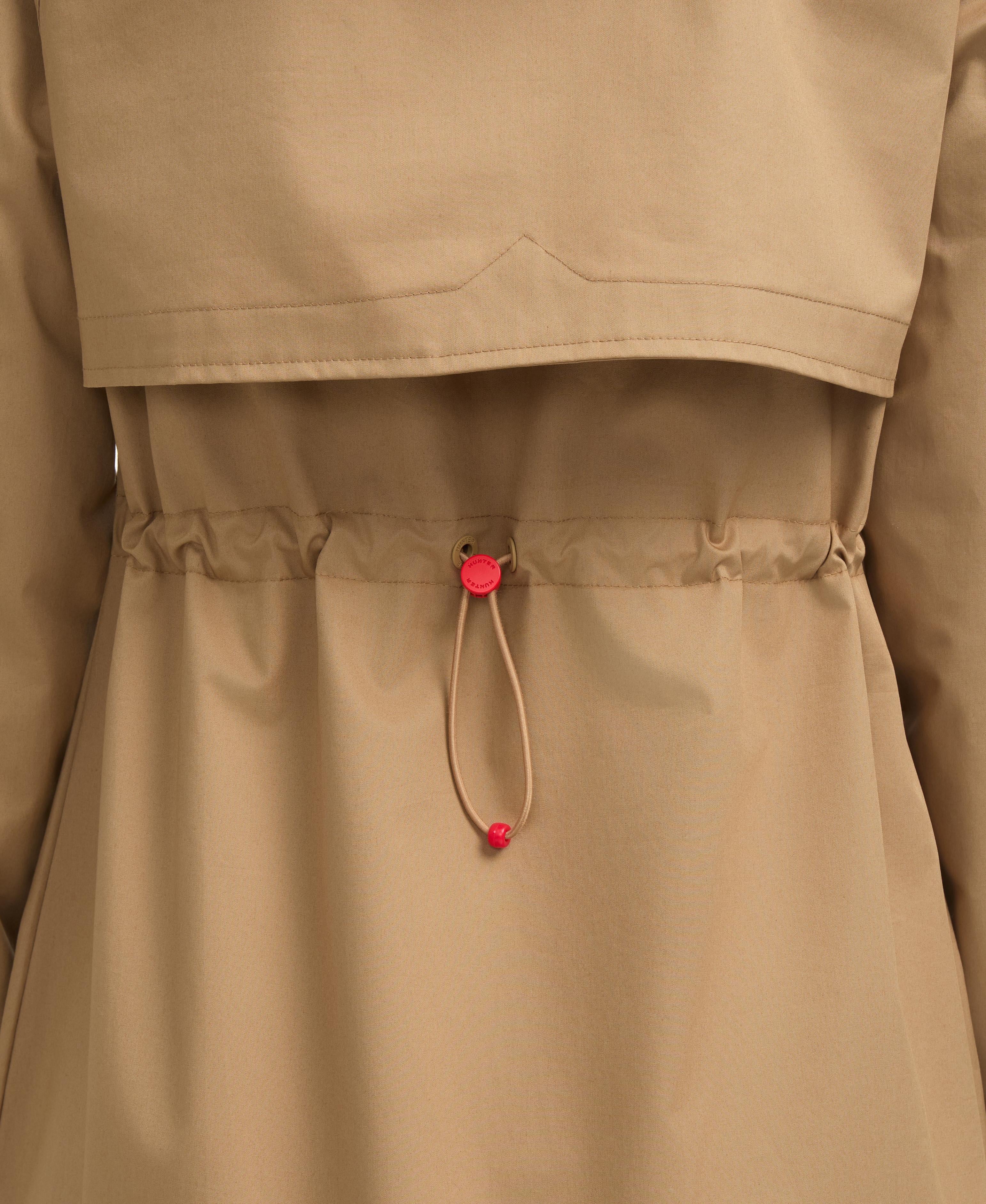 Hunter Women JENCY COTTON HIGH LOW RAIN COAT BRITISH TAN