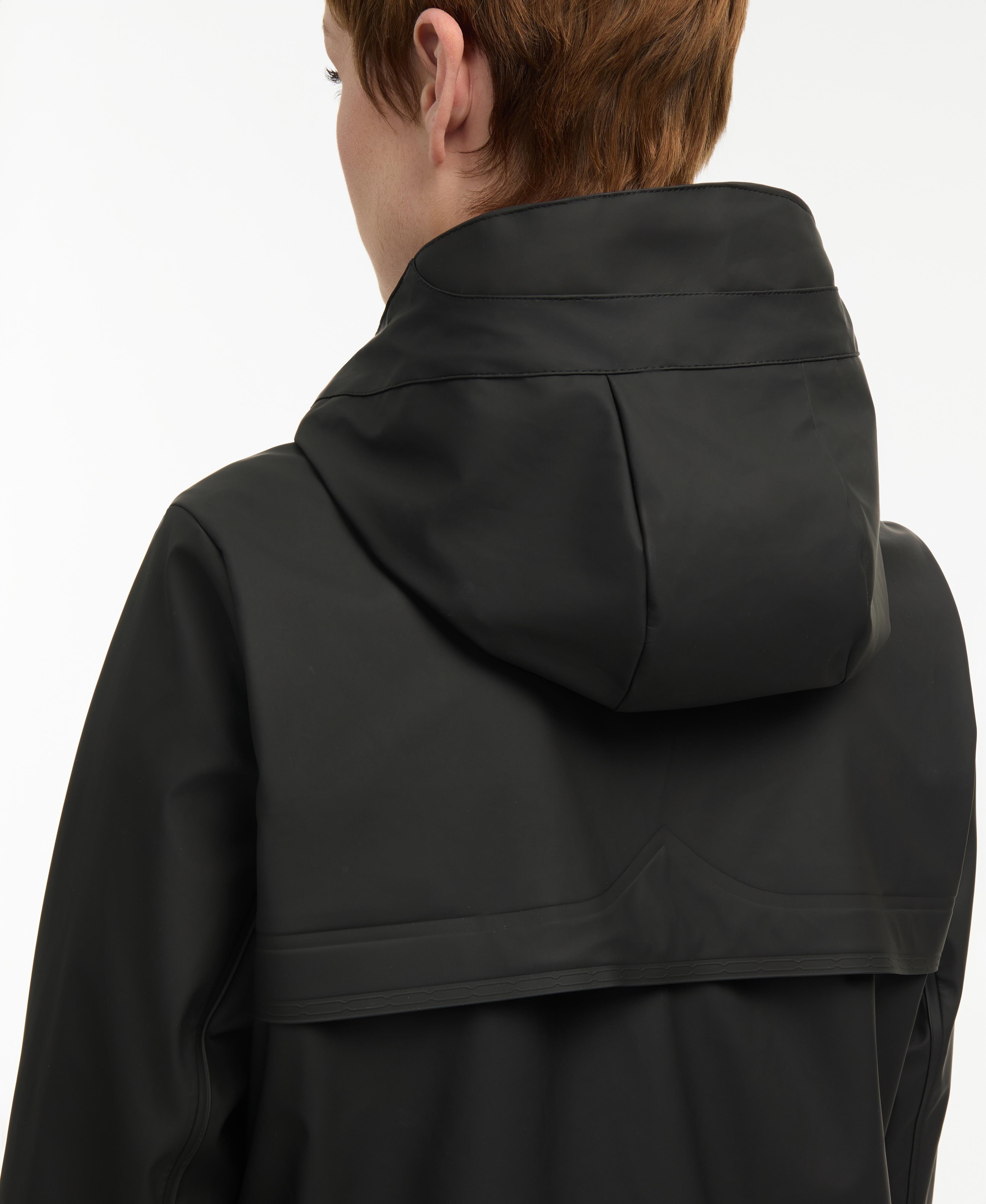Hunter Women SPRING RUBBERIZED RAIN COAT BLACK