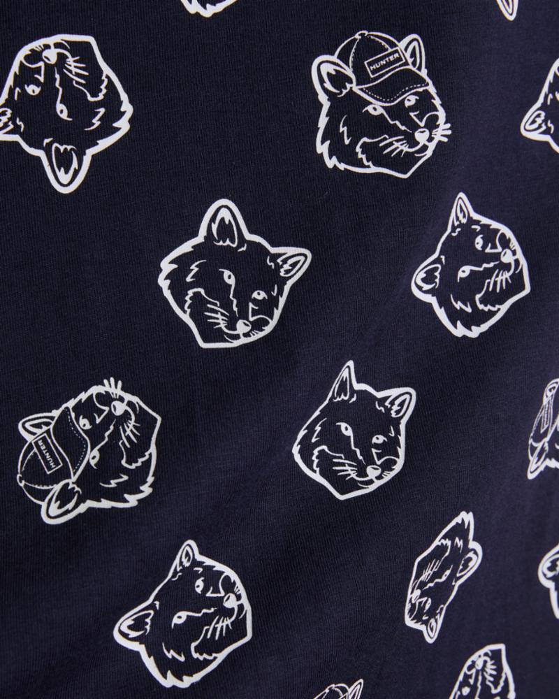 Hunter Kids MK X HUNTER KIDS FOX HEAD TEE SHIRT NIGHT SKY/WHITE 0400