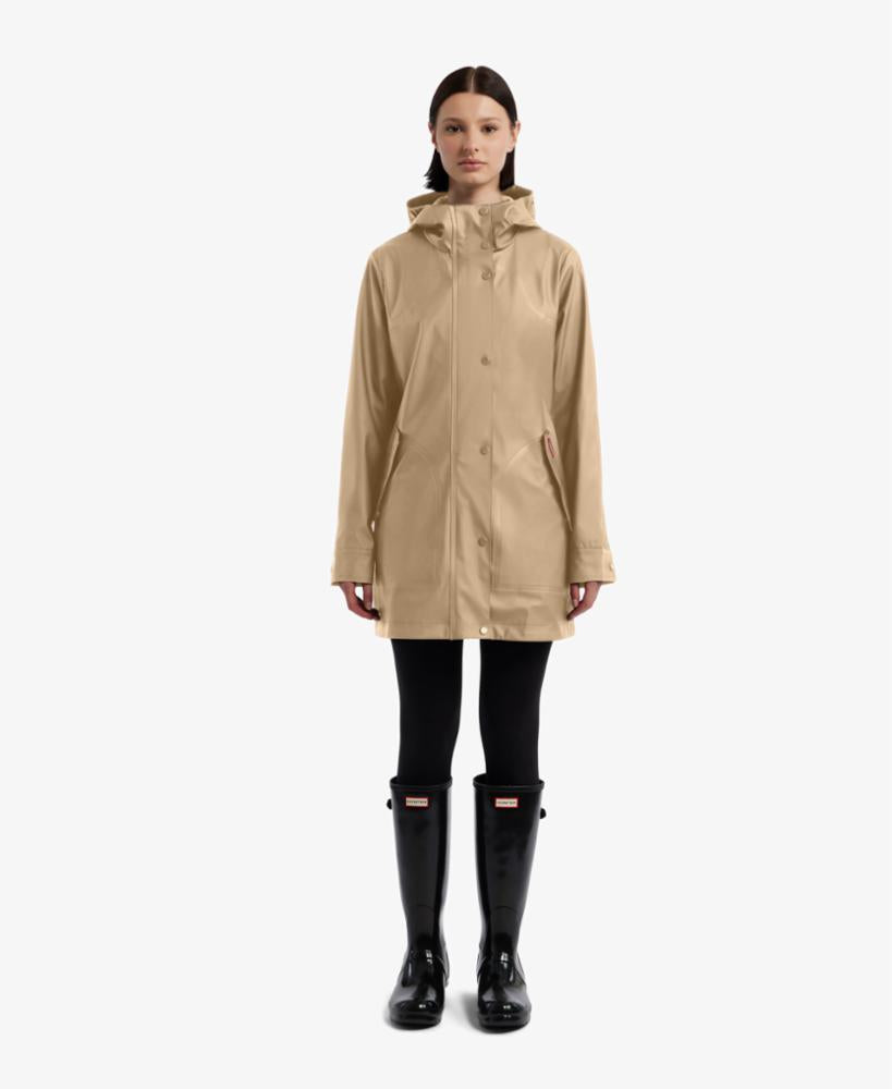 Hunter Women ACACIA RUBBERIZED RAIN JACKET BRITISH TAN