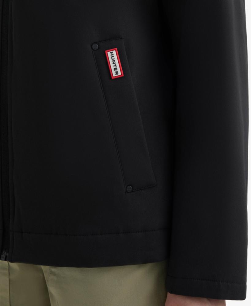 Hunter Women BLAKE POLY SHORT RAIN JACKET BLACK