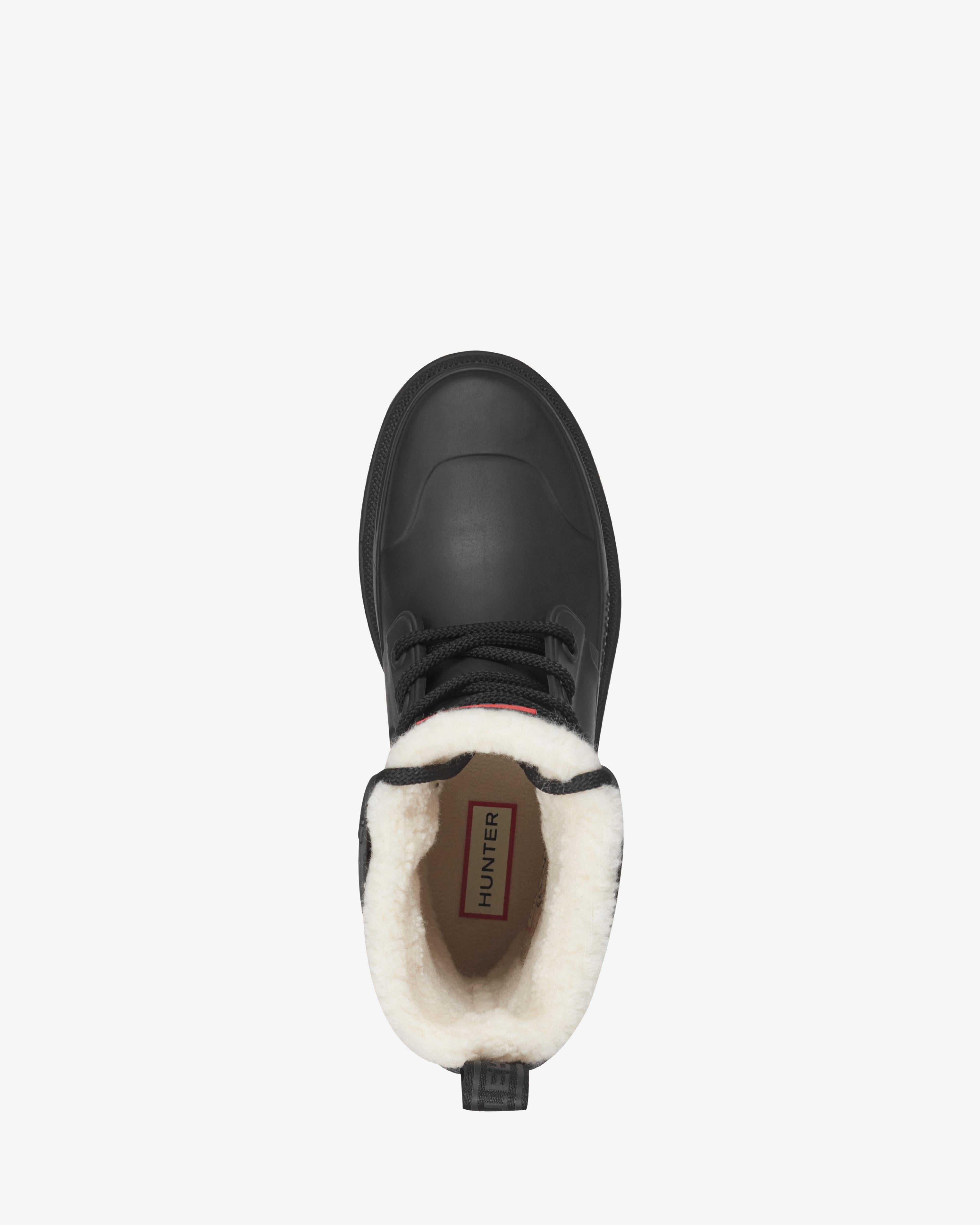 Hunter Women DIANAS BOOTIE BLACK/CREAM/INJECTED MATTE TPE