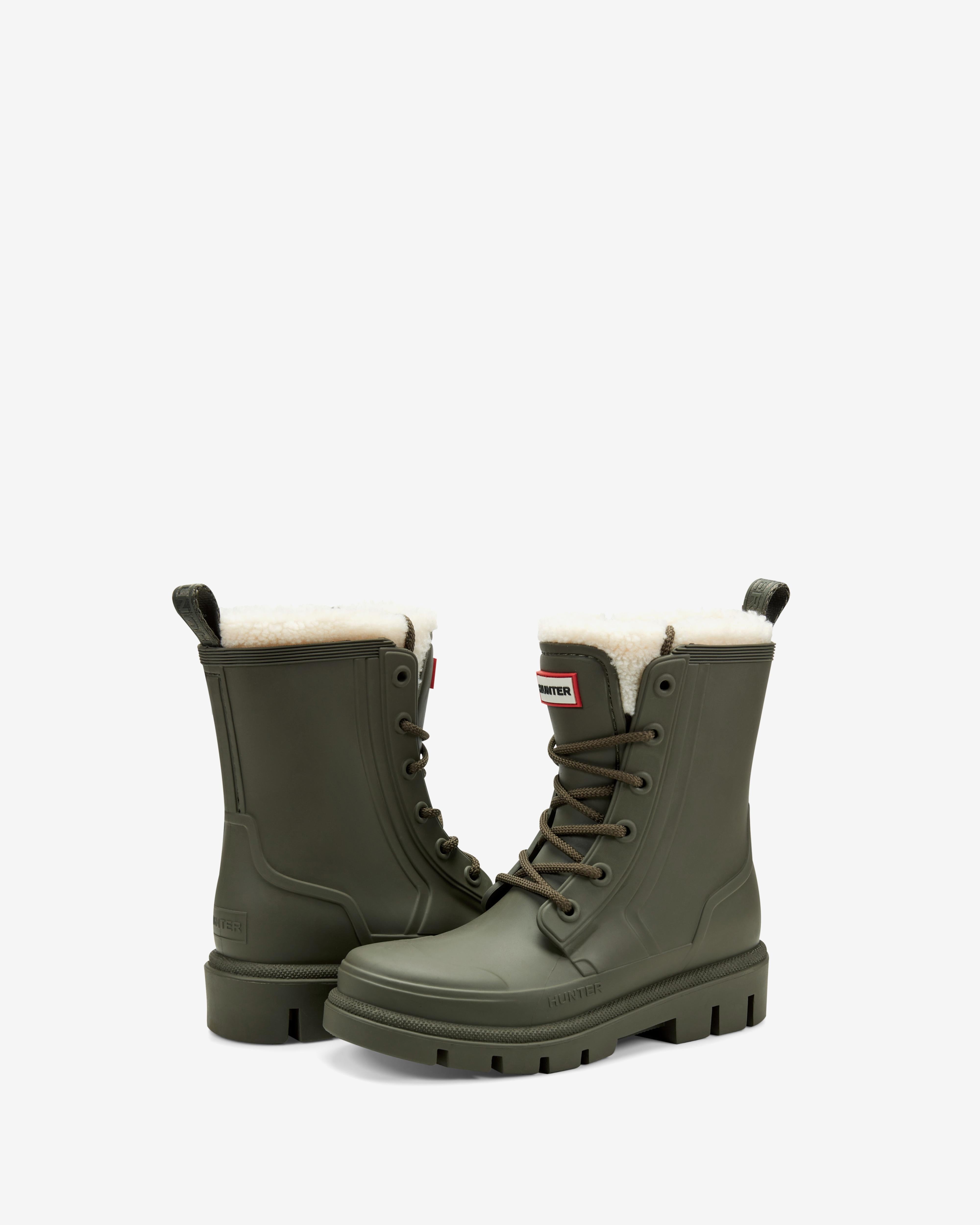 Hunter Women DIANAS WEATHER GALLOWAY GREEN/NATURAL