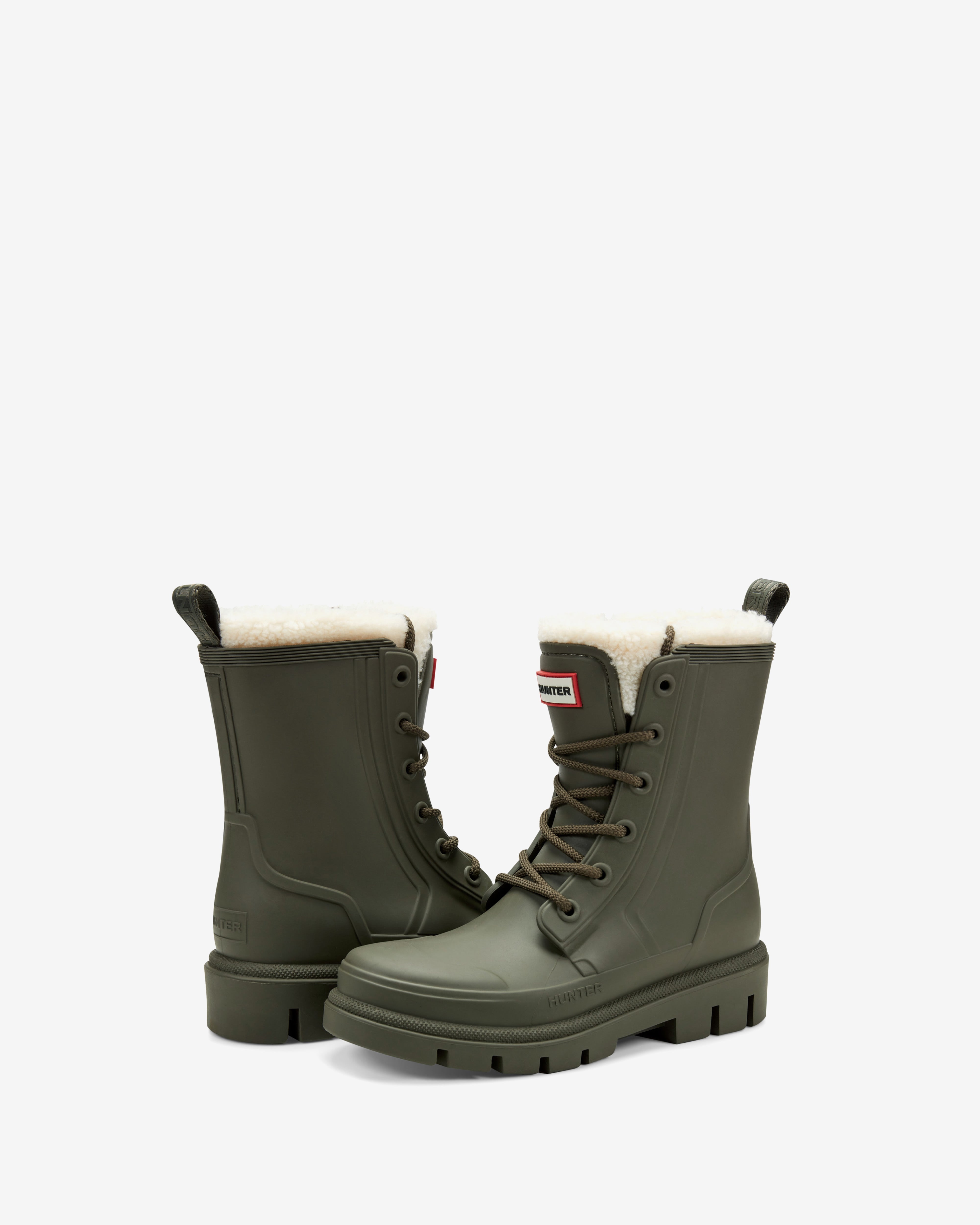 HUNTER WOMEN DIANAS WEATHER GALLOWAY GREEN/NATURAL