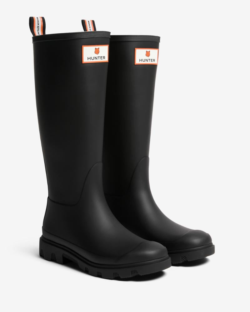 Hunter Men MK X HUNTER UNISEX DOWNPOUR TALL BOOTS BLACK P199