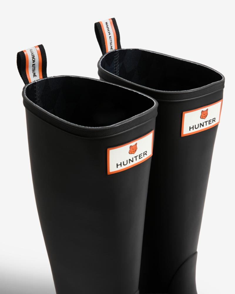 Hunter Men MK X HUNTER UNISEX DOWNPOUR TALL BOOTS BLACK P199