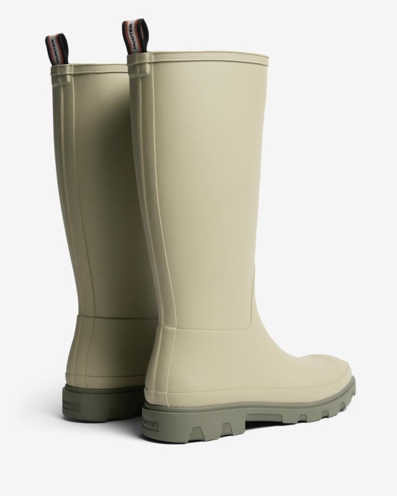 Hunter Men MK X HUNTER UNISEX DOWNPOUR TALL BOOTS ASH TREE/LAUREN GREEN 0397