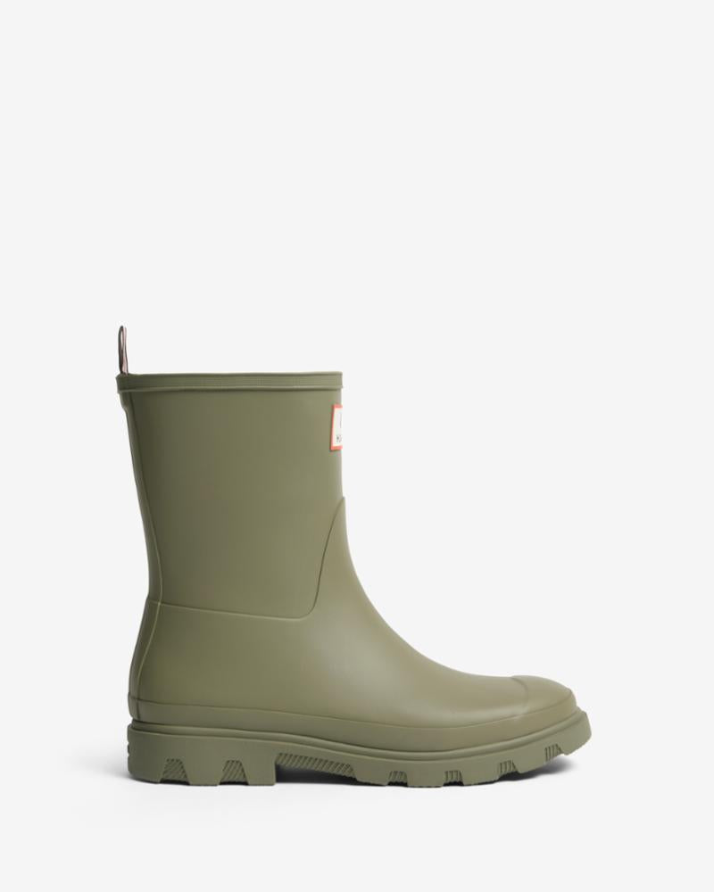 Hunter Men MK X HUNTER UNISEX DOWNPOUR SHORT BOOTS LAUREL GREEN P131