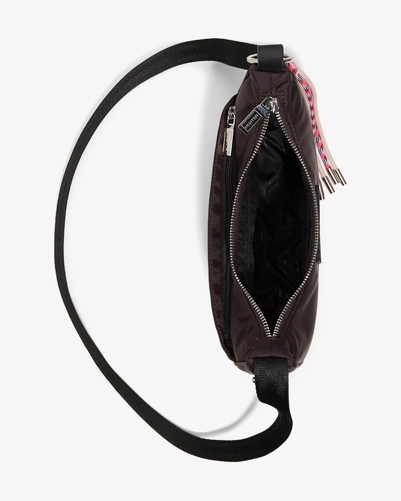 HUNTER WOMEN LOOP BACK ESPRESSO DENIER NYLON TEXTILE