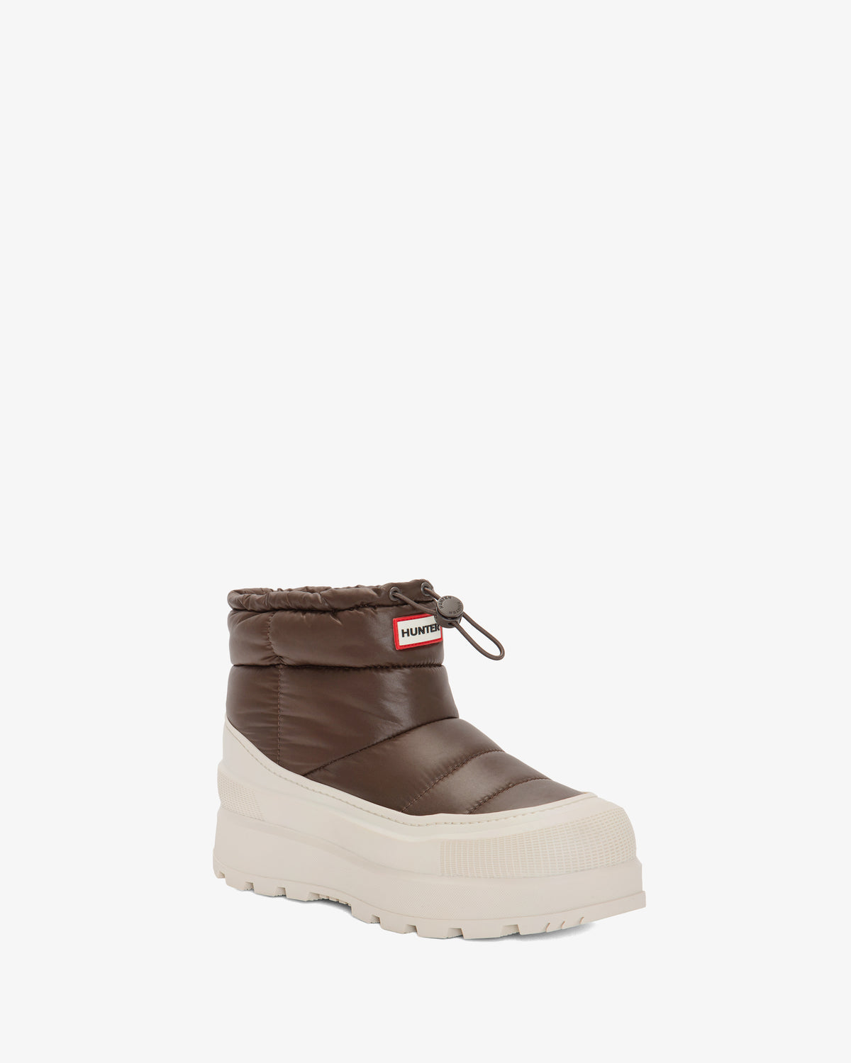HUNTER WOMEN AMBLE BOOTIE BROWN M10124/OFF WHITE87331