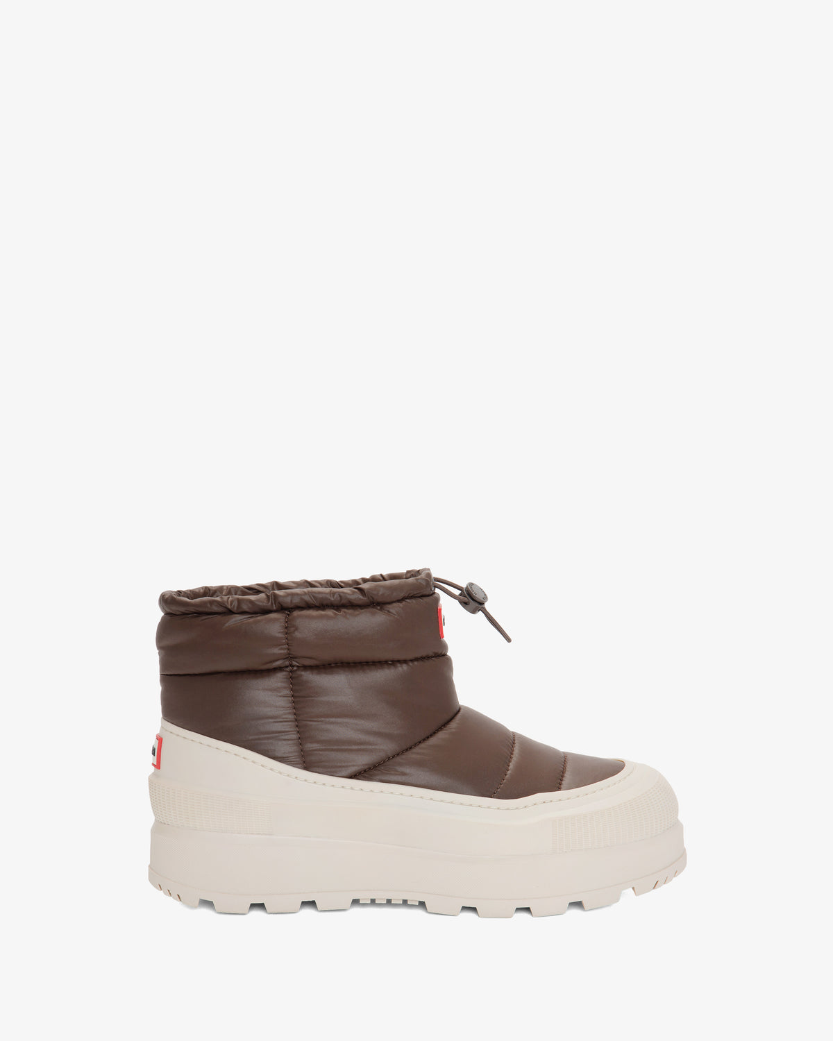 HUNTER WOMEN AMBLE BOOTIE BROWN M10124/OFF WHITE87331