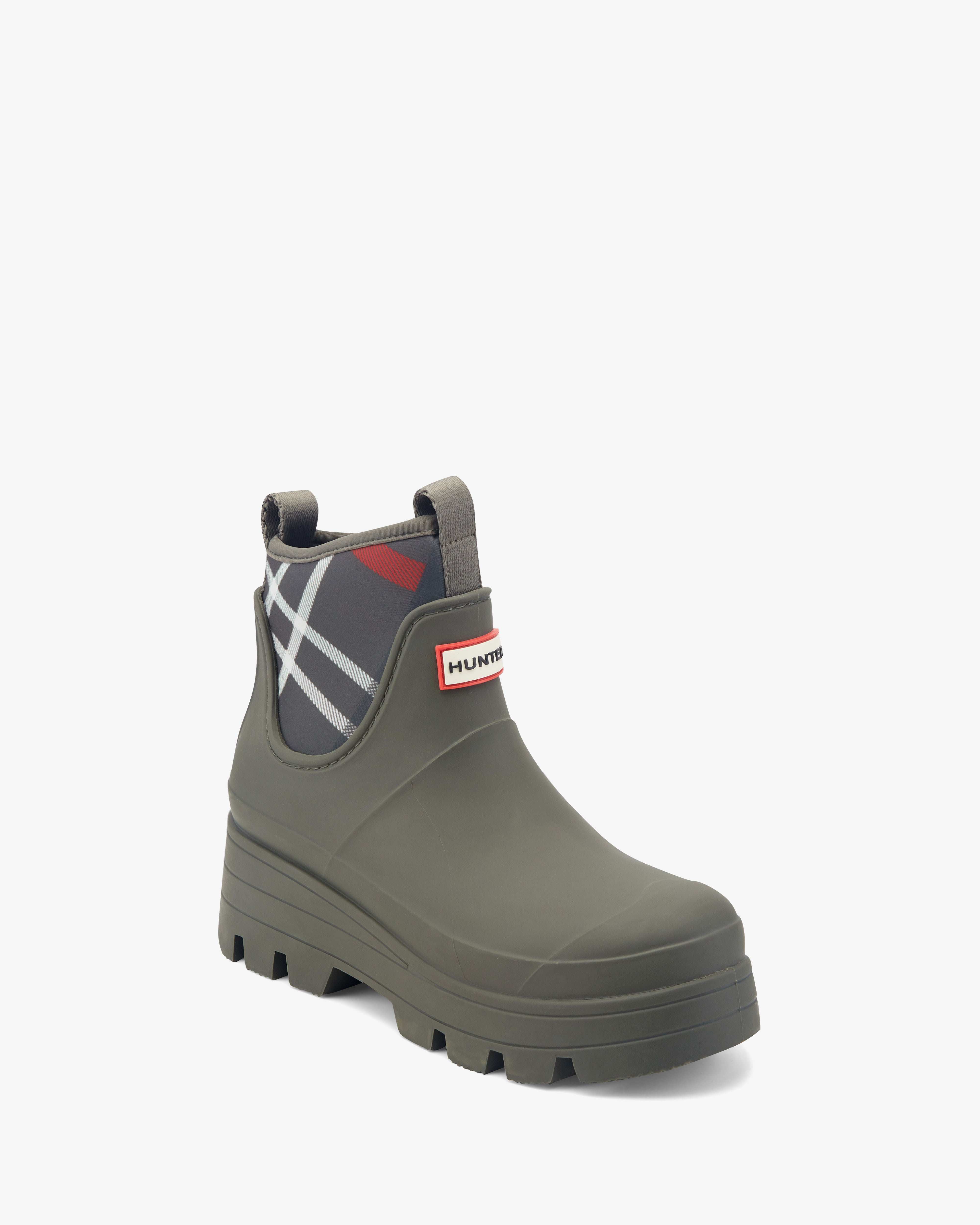 HUNTER WOMEN BROOKEY BOOTIE DARK OLIVE86207/BLACK/BLACK/BL