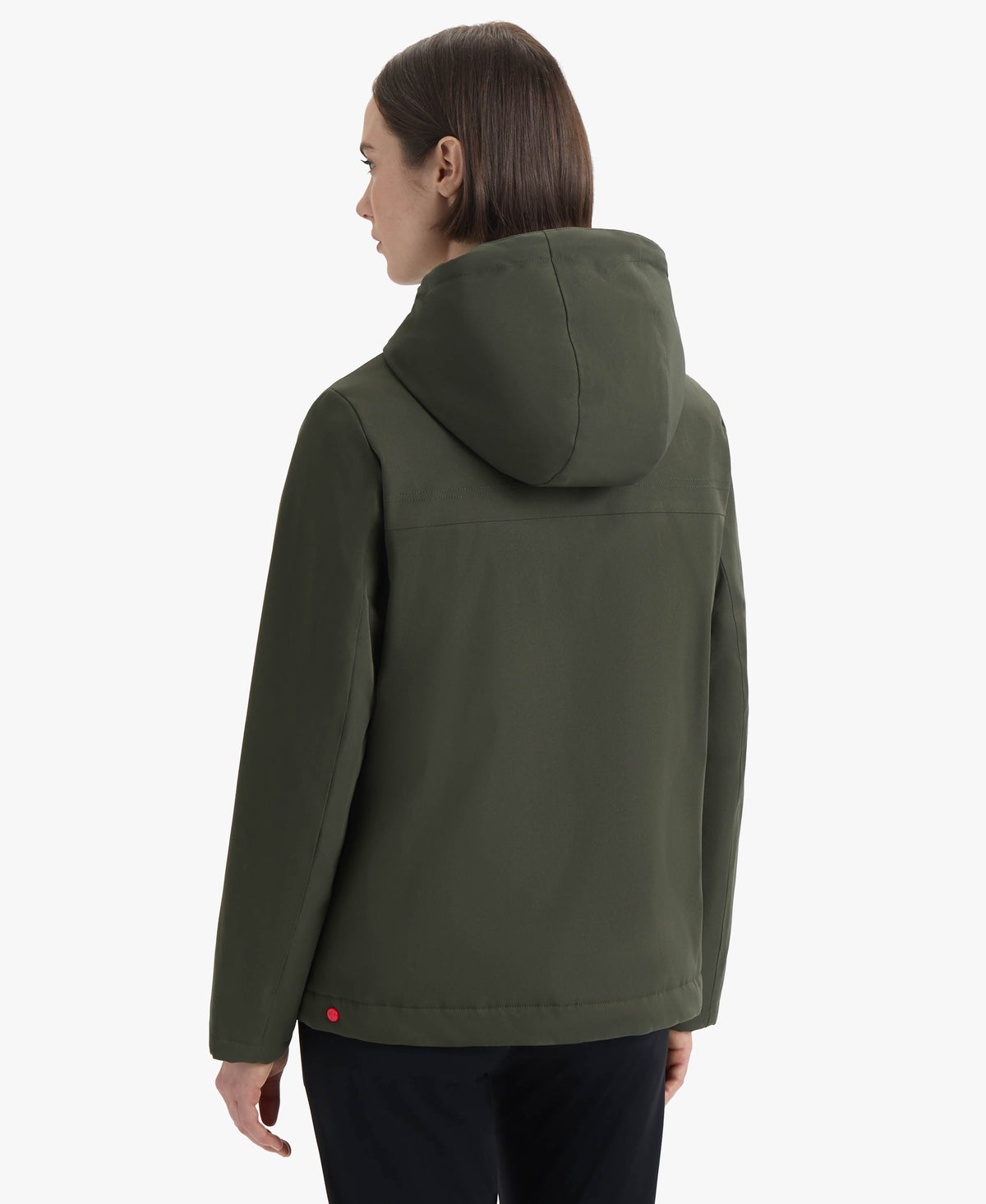 HUNTER WOMEN BLAKE POLY SHORT RAIN JACKET 361 HUNTER GREEN