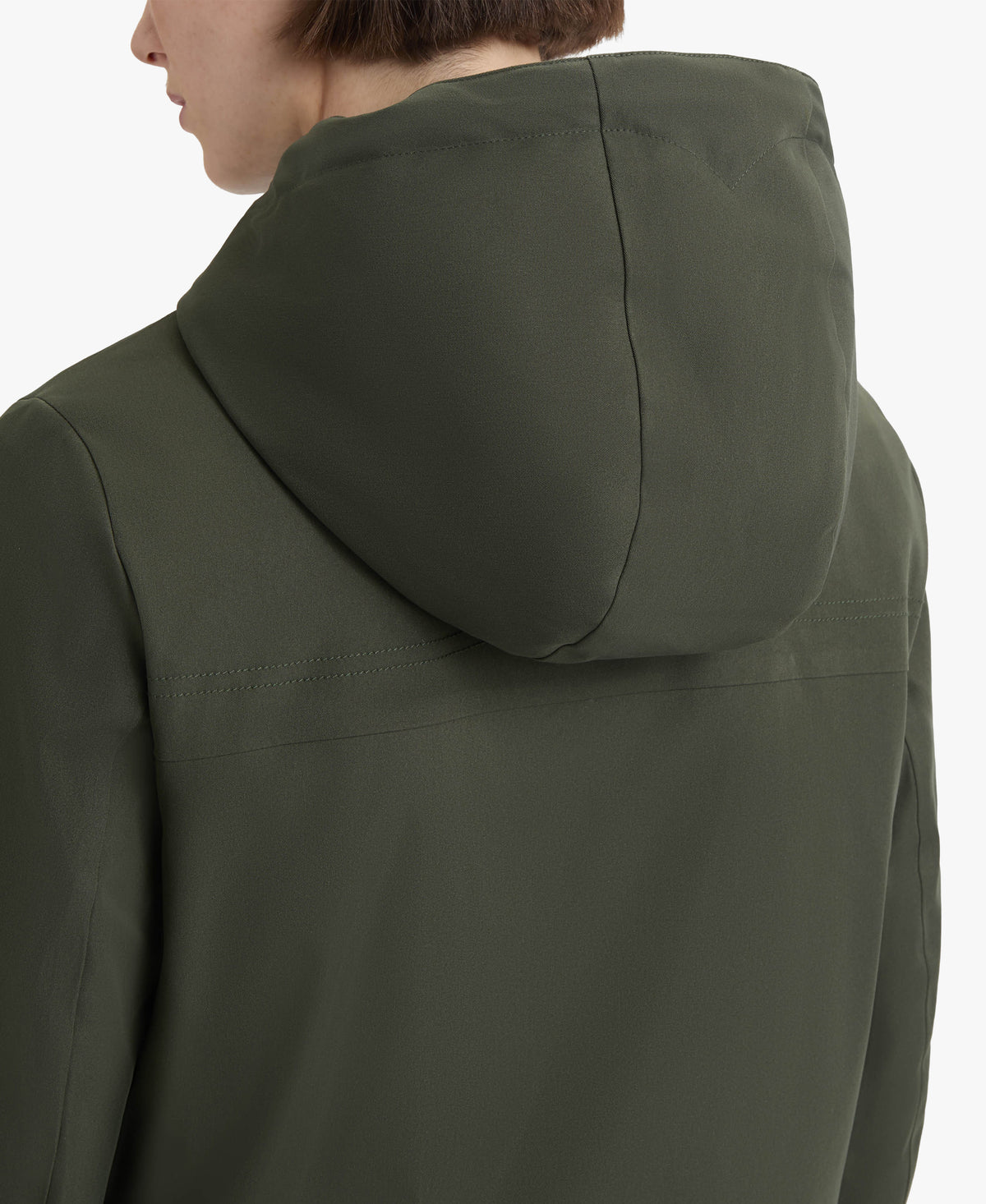 HUNTER WOMEN BLAKE POLY SHORT RAIN JACKET 361 HUNTER GREEN