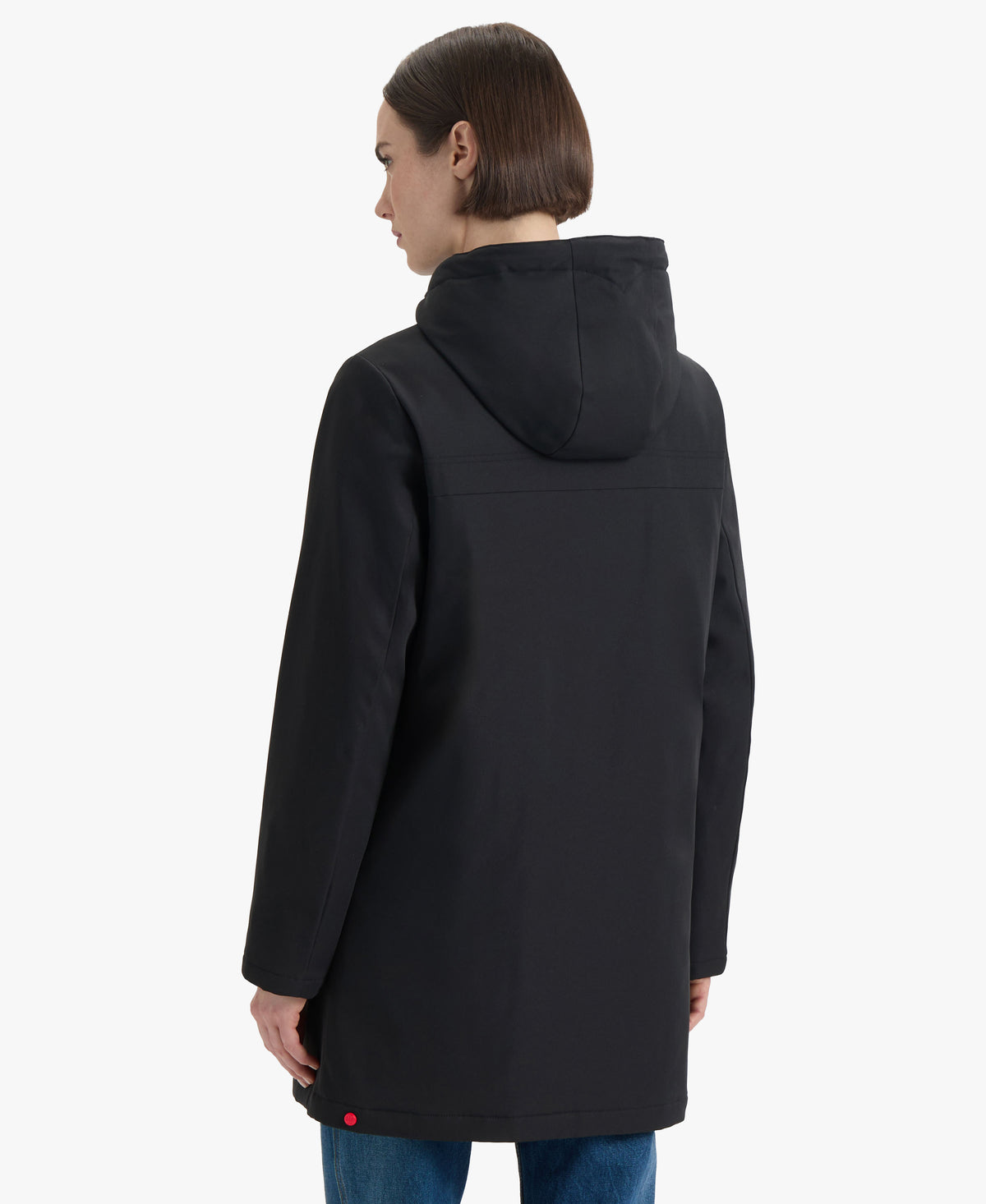 HUNTER WOMEN BILLIE POLY HOODED RAINCOAT 001 BLACK