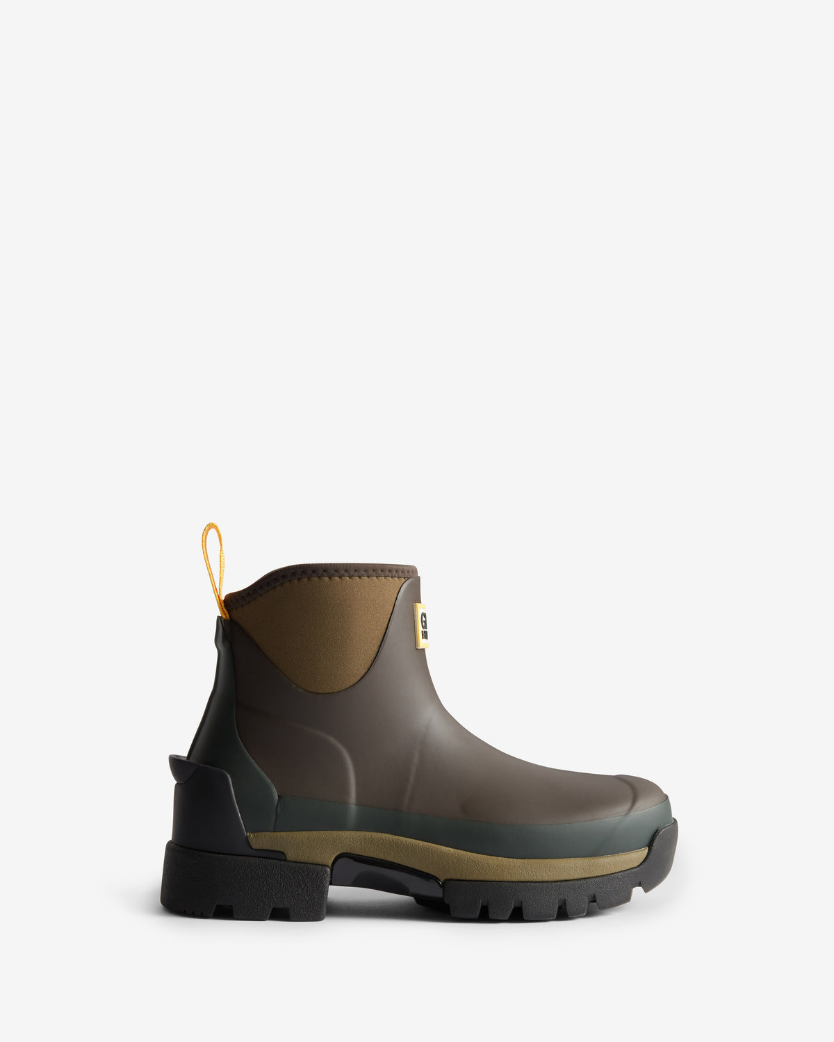 HUNTER WOMEN GANNI X HUNTER BALMORAL ANKLE BOOT CHOCOLATE BROWN/ MILITARY OLIVE