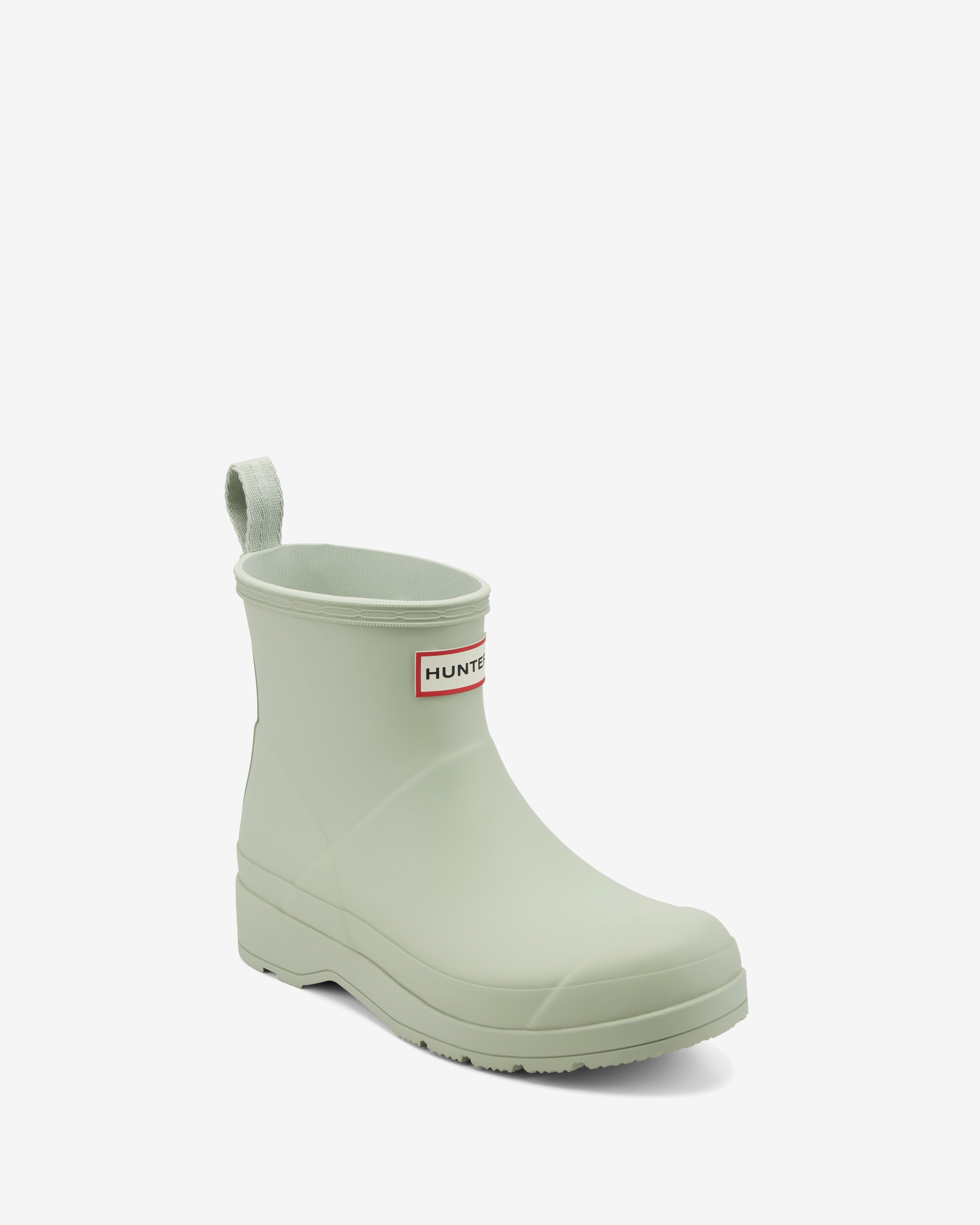 HUNTER WOMEN WOMENS PLAY SHORT BOOT FOG GREEN13-0210TPG