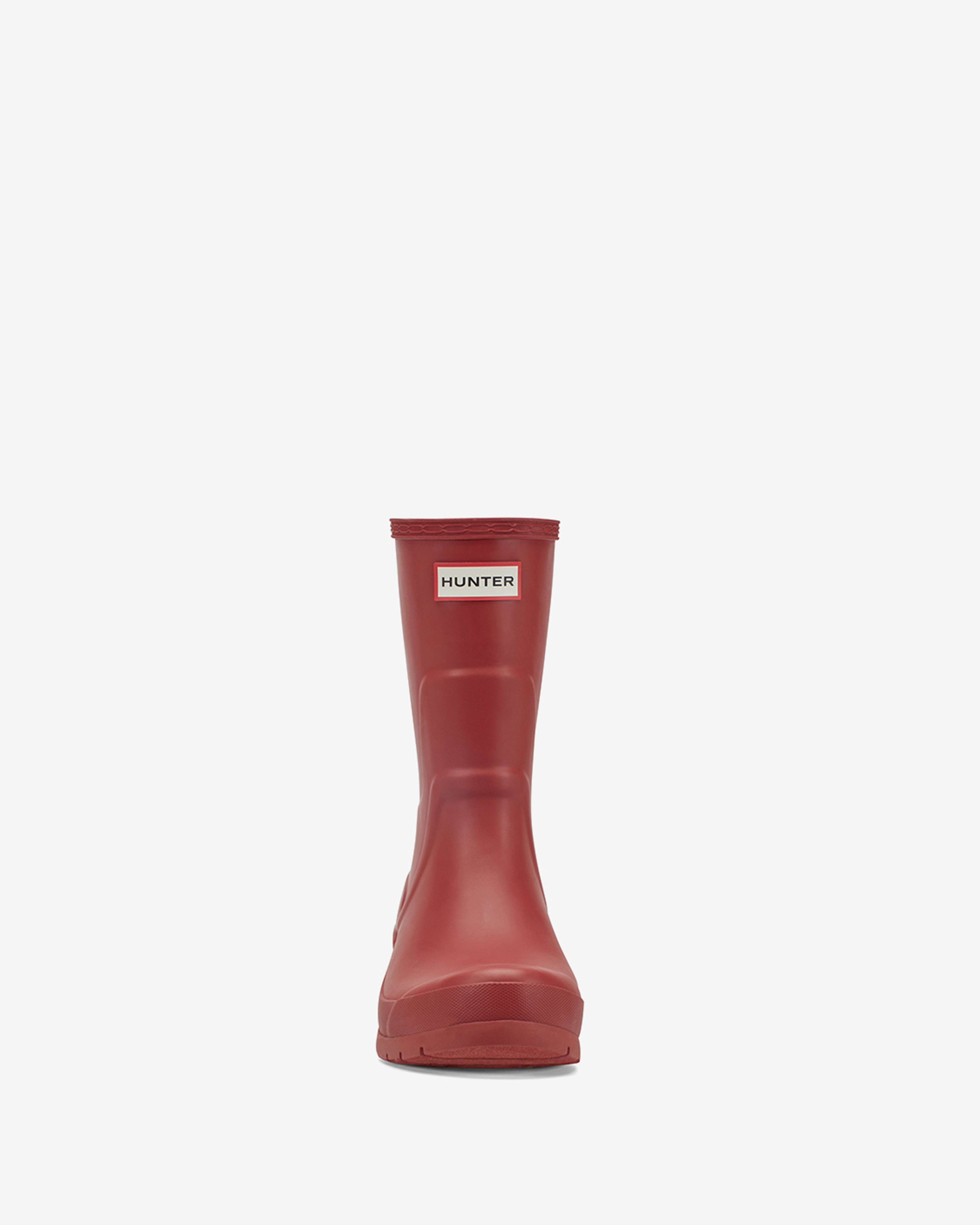 HUNTER WOMEN LIBERTY BOOTIE MILITARY RED/NATURAL RUBBER WP