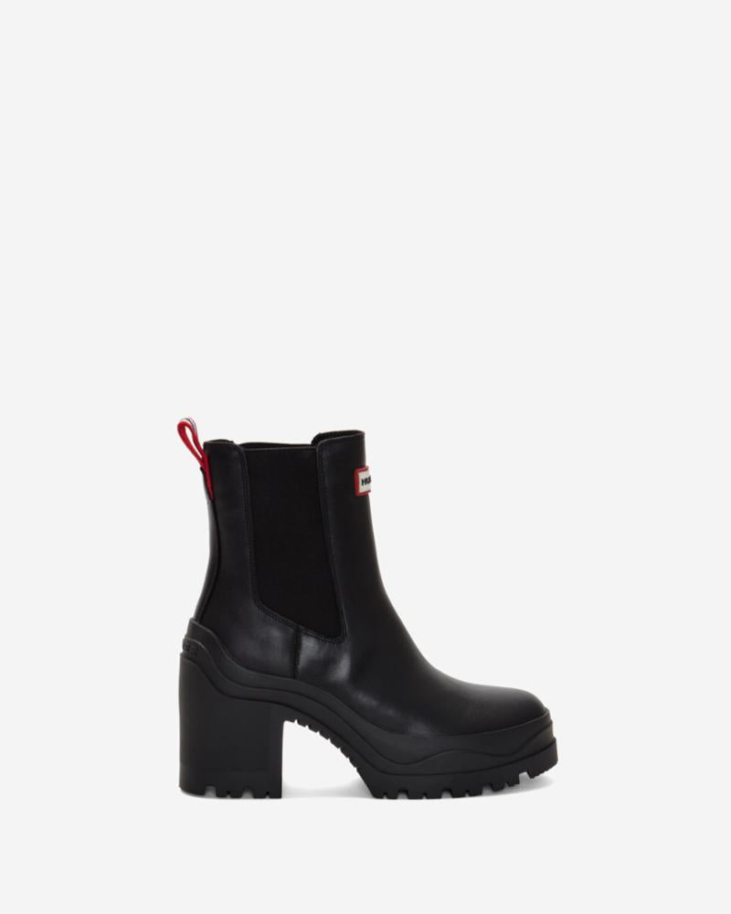 Hunter Women MIANA BOOTIE BLACK/NATURAL