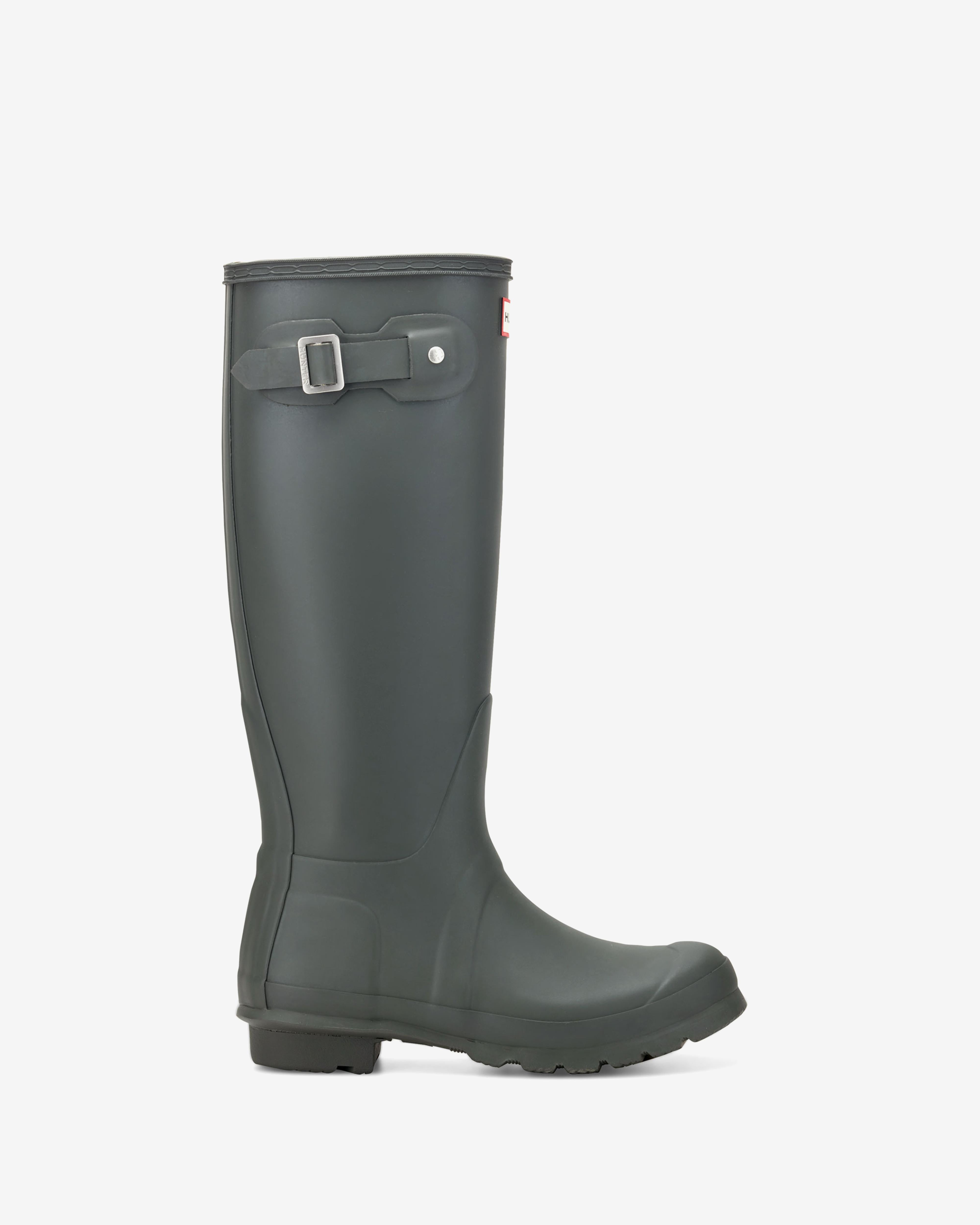 Hunter Women WOMENS ORIGINAL TALL BOOT DARK OLIVE86207/NATURAL RUBBER