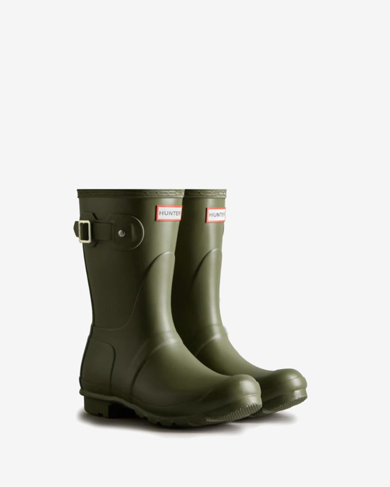Hunter Women WOMENS ORIGINAL SHORT BOOT OLIVE LEAF