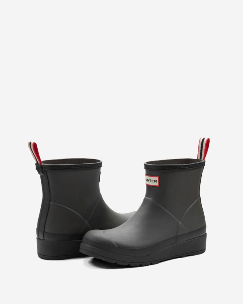 Hunter Women WOMENS PLAY SHORT BOOT GREEN87179/BLACK/HUNTER RED+90