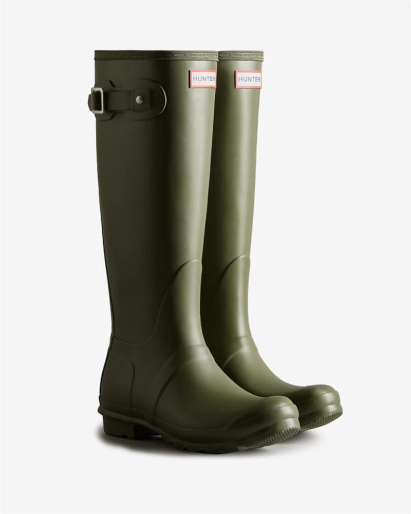 Hunter Women WOMENS ORIGINAL TALL BOOT OLIVE LEAF