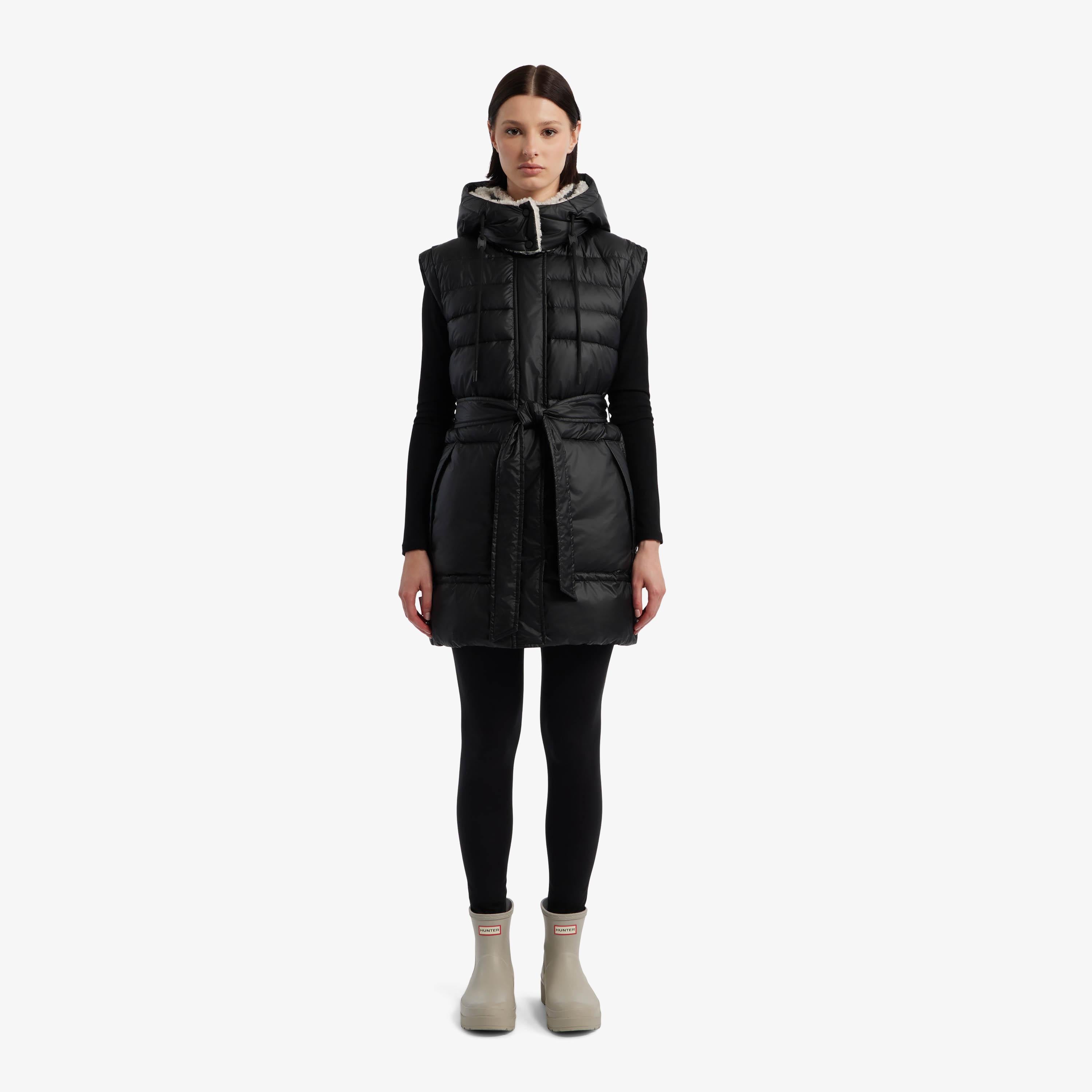 Hunter Women DOBY MARSHMALLOW PUFFER VEST BLACK