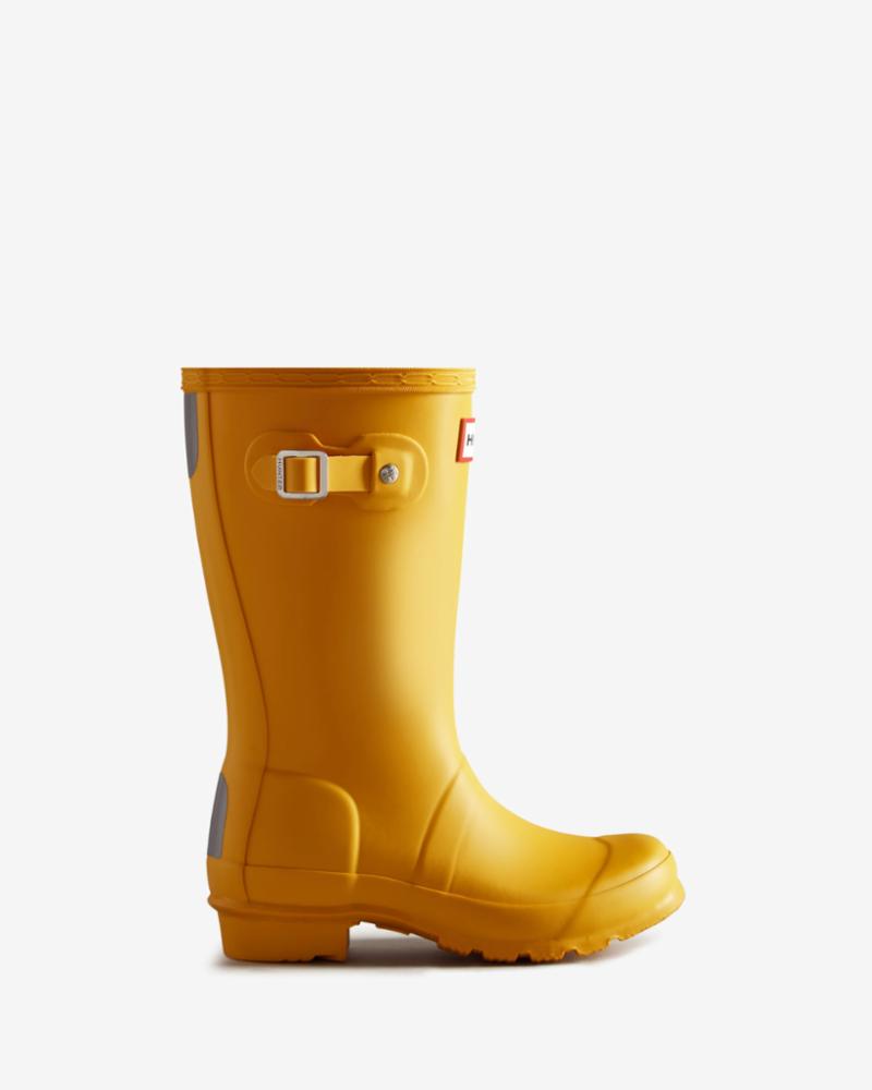 Hunter Kids BIG KIDS ORIGINAL BOOT YELLOW