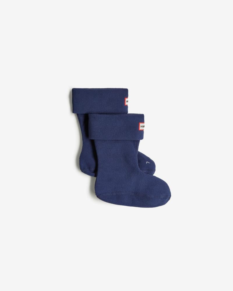 Hunter Kids KIDS RECYCLED FLEECE BOOT SOCK NAVY