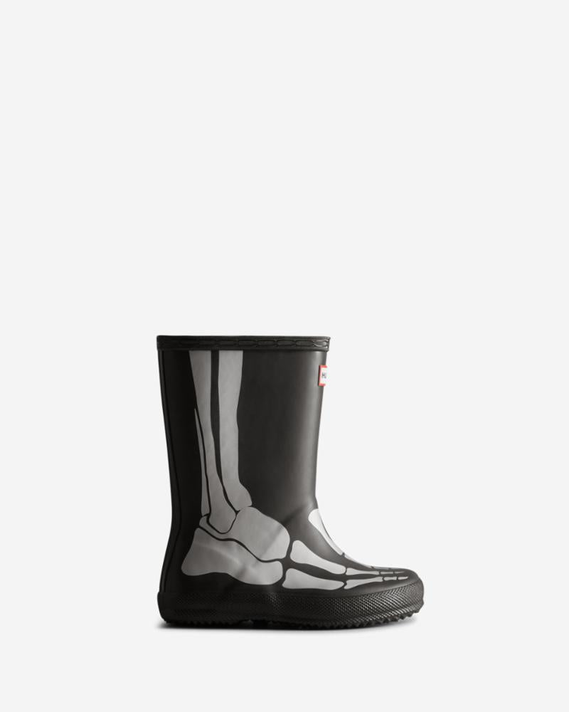 Hunter Kids LITTLE KIDS ORIGINAL FIRST CLASSIC METALLIC SKELET BLACK