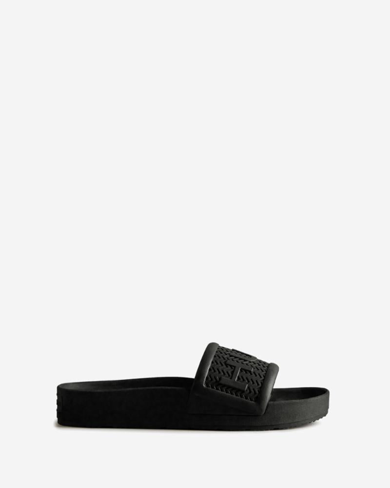 Hunter Men MENS BLOOM ALGAE FOAM HUNTER SLIDE BLACK