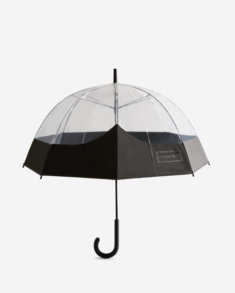 Hunter Women TRANSPARENT MOUSTACHE BUBBLE UMBRELLA BLK