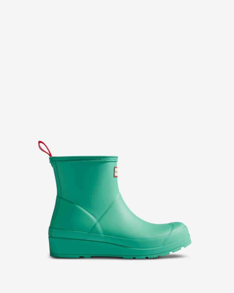 Hunter Women WOMENS PLAY SHORT BOOT THRUM GREEN