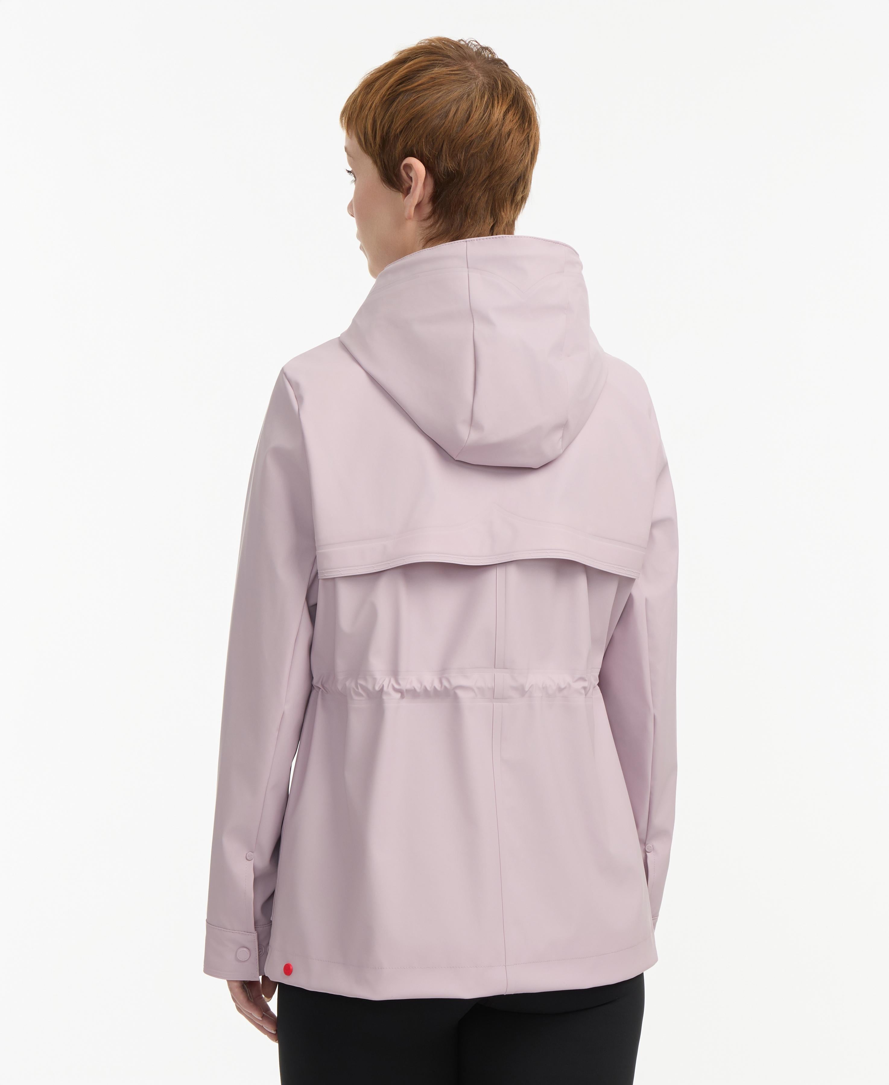 Hunter Women ABBEY SHORT RUBBERIZED RAIN JACKET ROSE