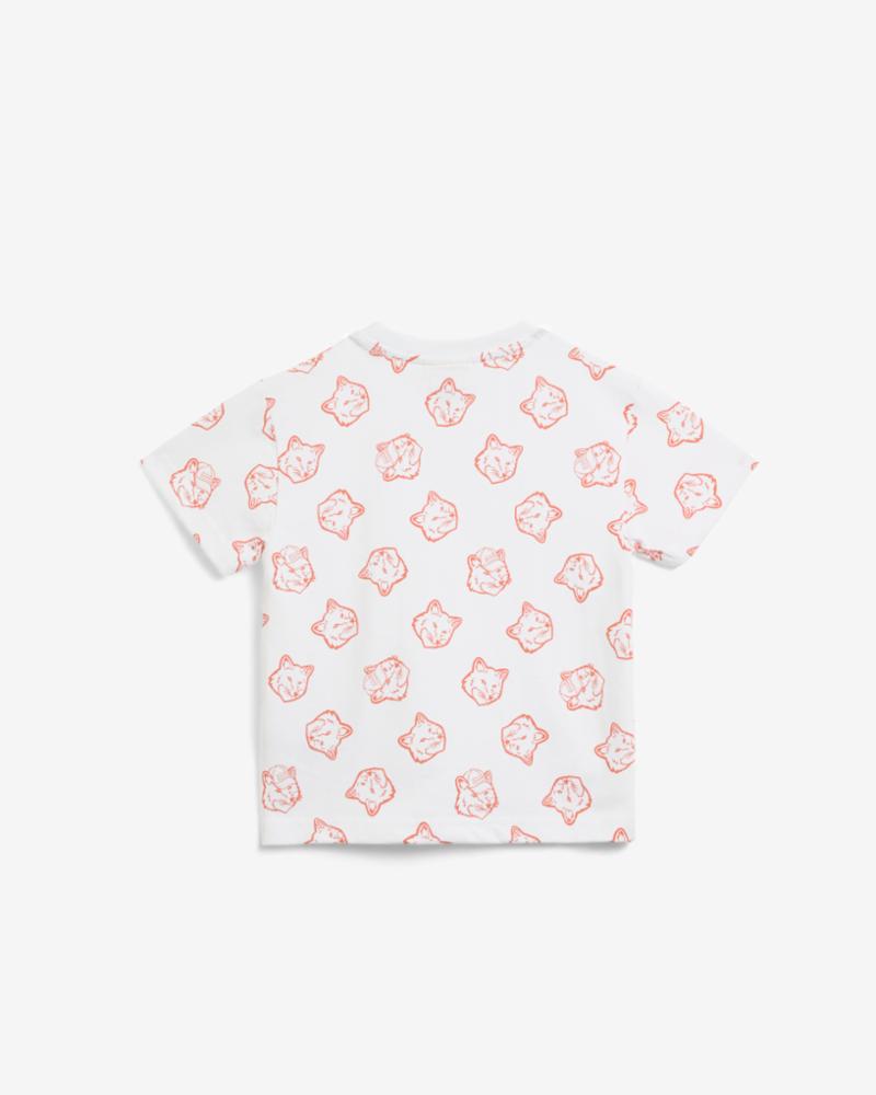 Hunter Kids MK X HUNTER KIDS FOX HEAD TEE SHIRT WHITE/BURNT ORANGE 0401