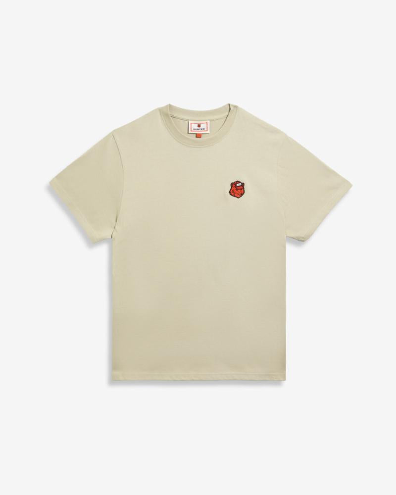 Hunter Men MK X HUNTER FOX HEAD PATCH TEE SHIRT STONE BEIGE P129
