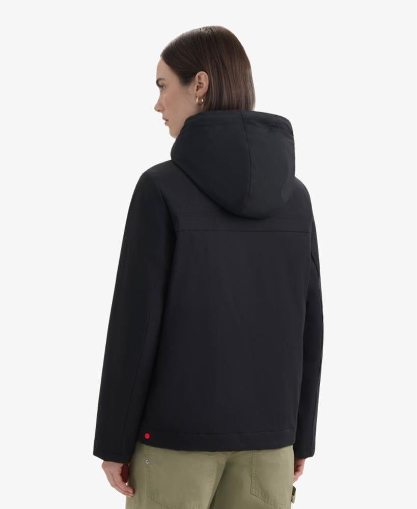 Hunter Women BLAKE POLY SHORT RAIN JACKET BLACK