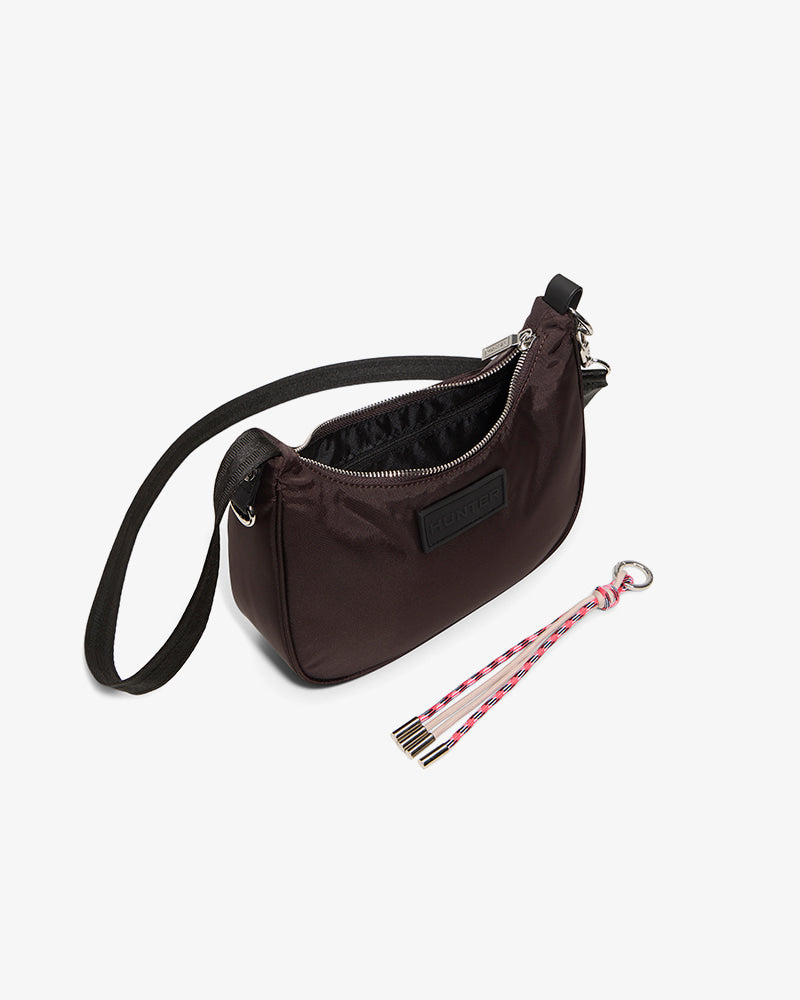 HUNTER WOMEN LOOP BACK ESPRESSO DENIER NYLON TEXTILE