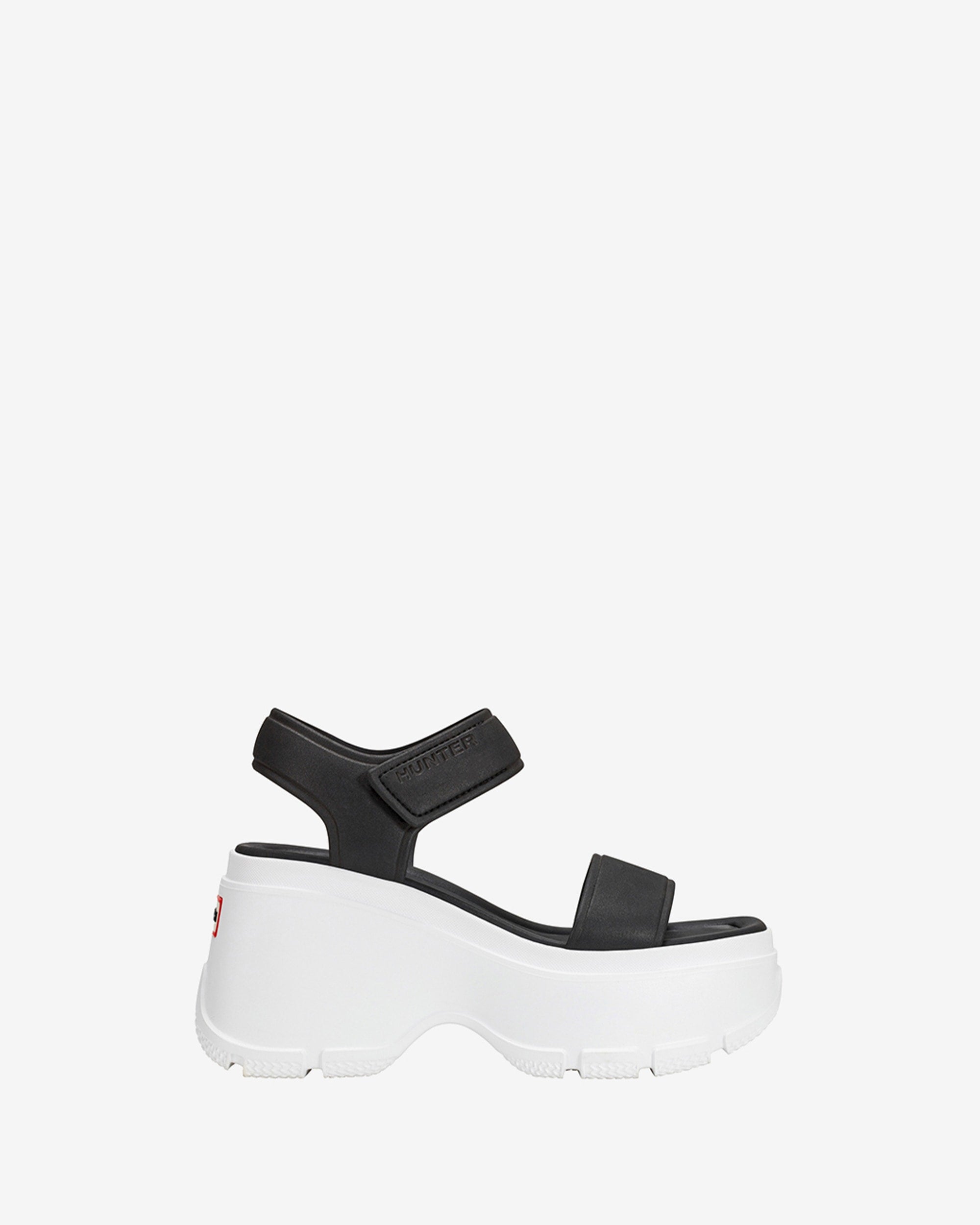 HUNTER WOMEN ABEL WEDGE BLACK/BRITISH ICE