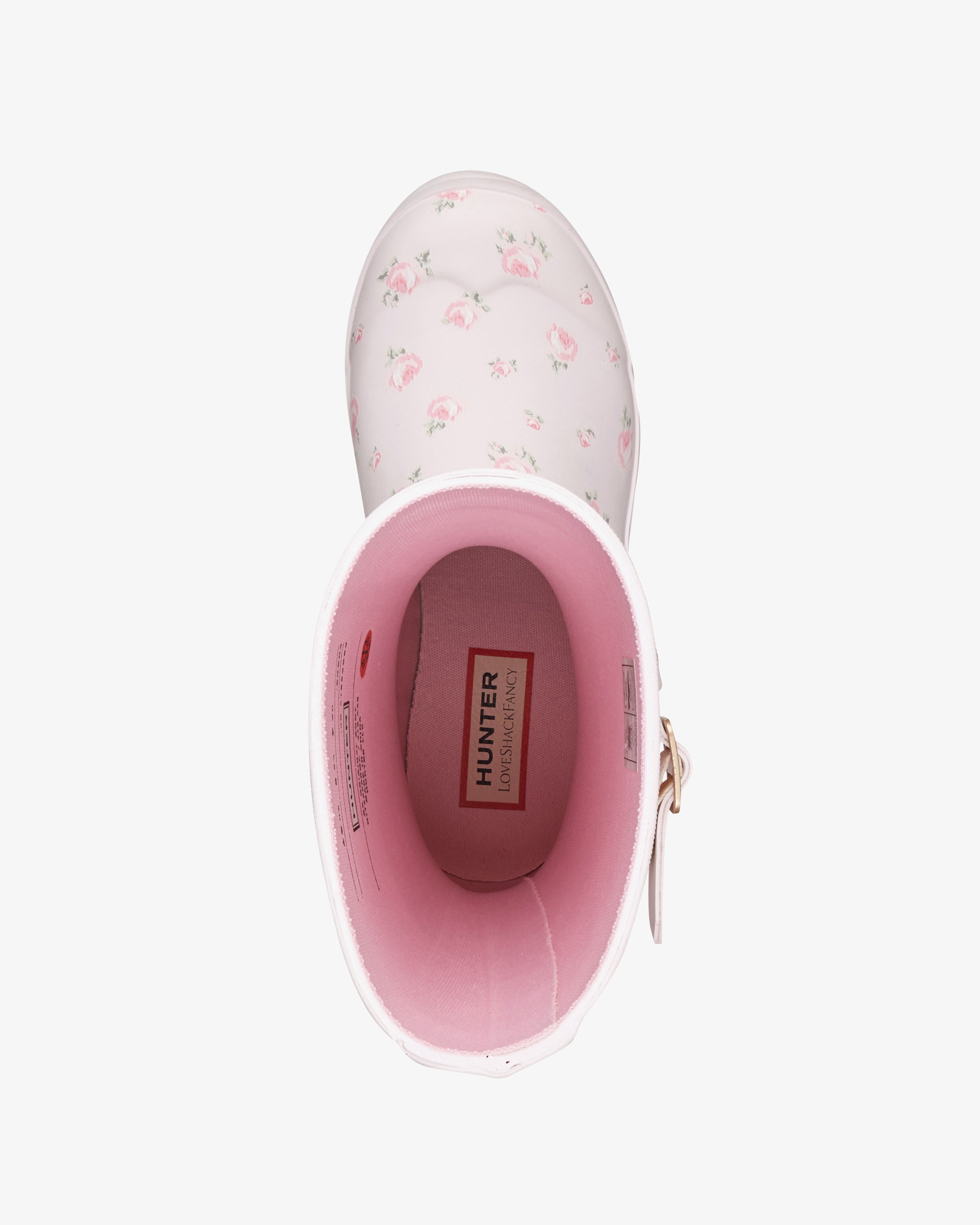 HUNTER KIDS BIG KIDS ORIGINAL BOOT LOVE SHACK FANCY PINK MULTI/PINK/BLOOM HEIR DIT