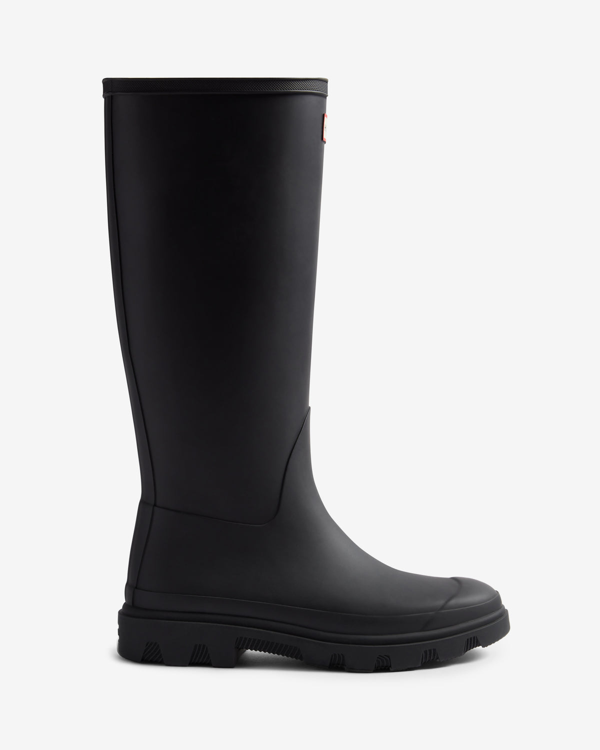 HUNTER WOMEN DOWNPOUR TALL BOOT BLACK/NATURAL RUBBER