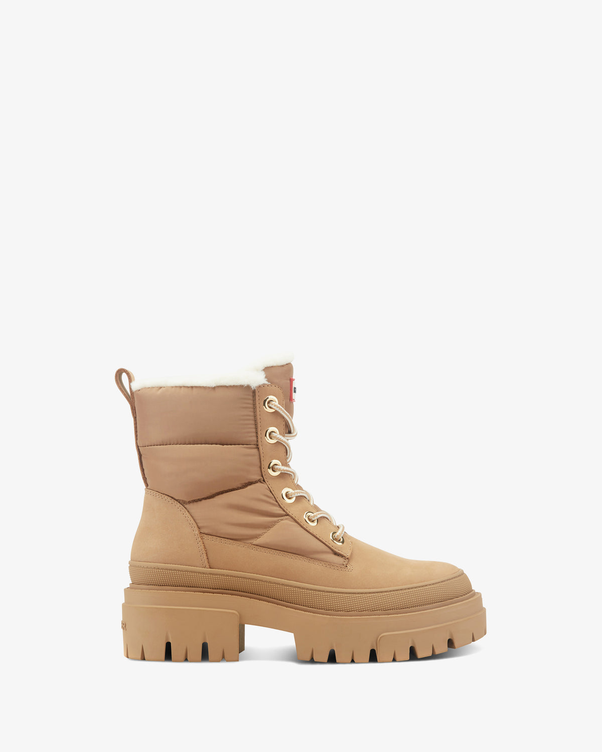 HUNTER WOMEN GIULIAS LACEUP BOOTIE BISCOTTO/BISCOTTO/BISCOTTO
