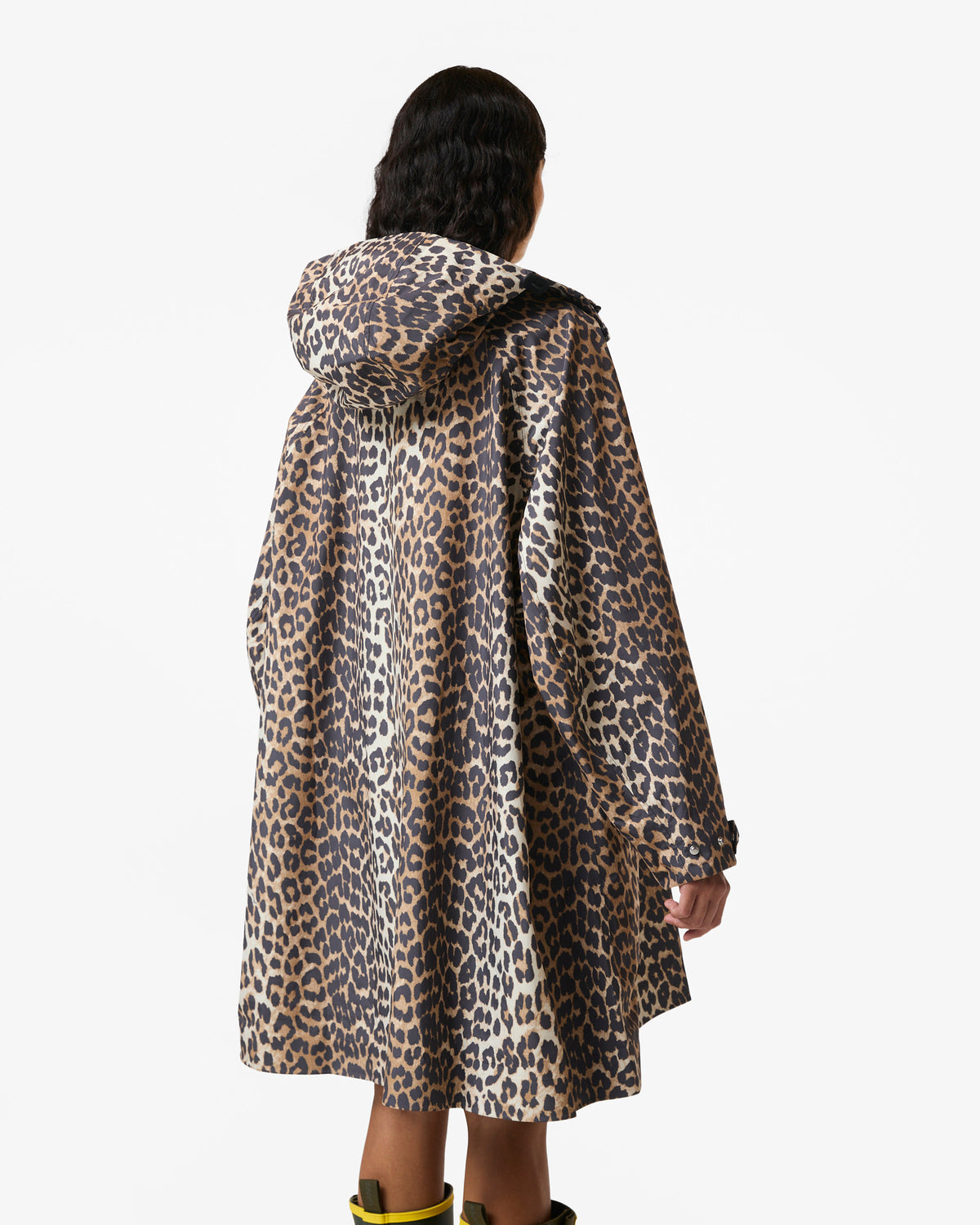 HUNTER WOMEN GANNI X HUNTER WATERPROOF PONCHO GANNI LEOPARD