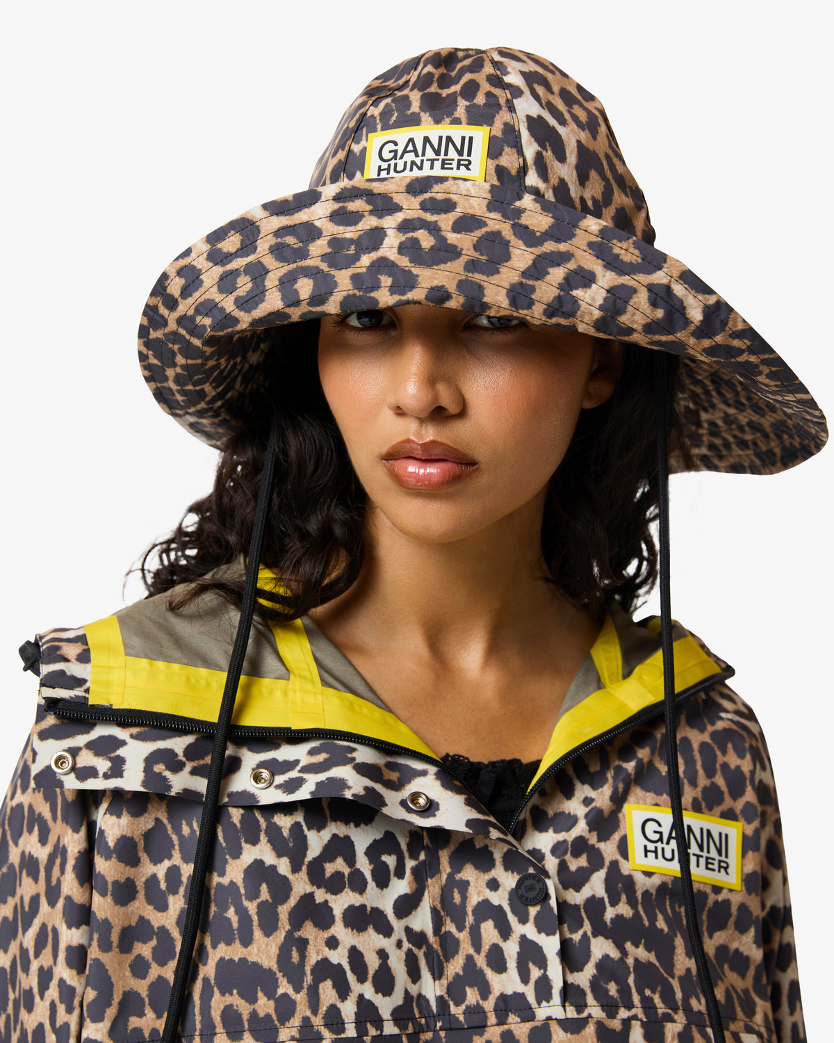 HUNTER WOMEN GANNI X HUNTER WATERPROOF PONCHO GANNI LEOPARD