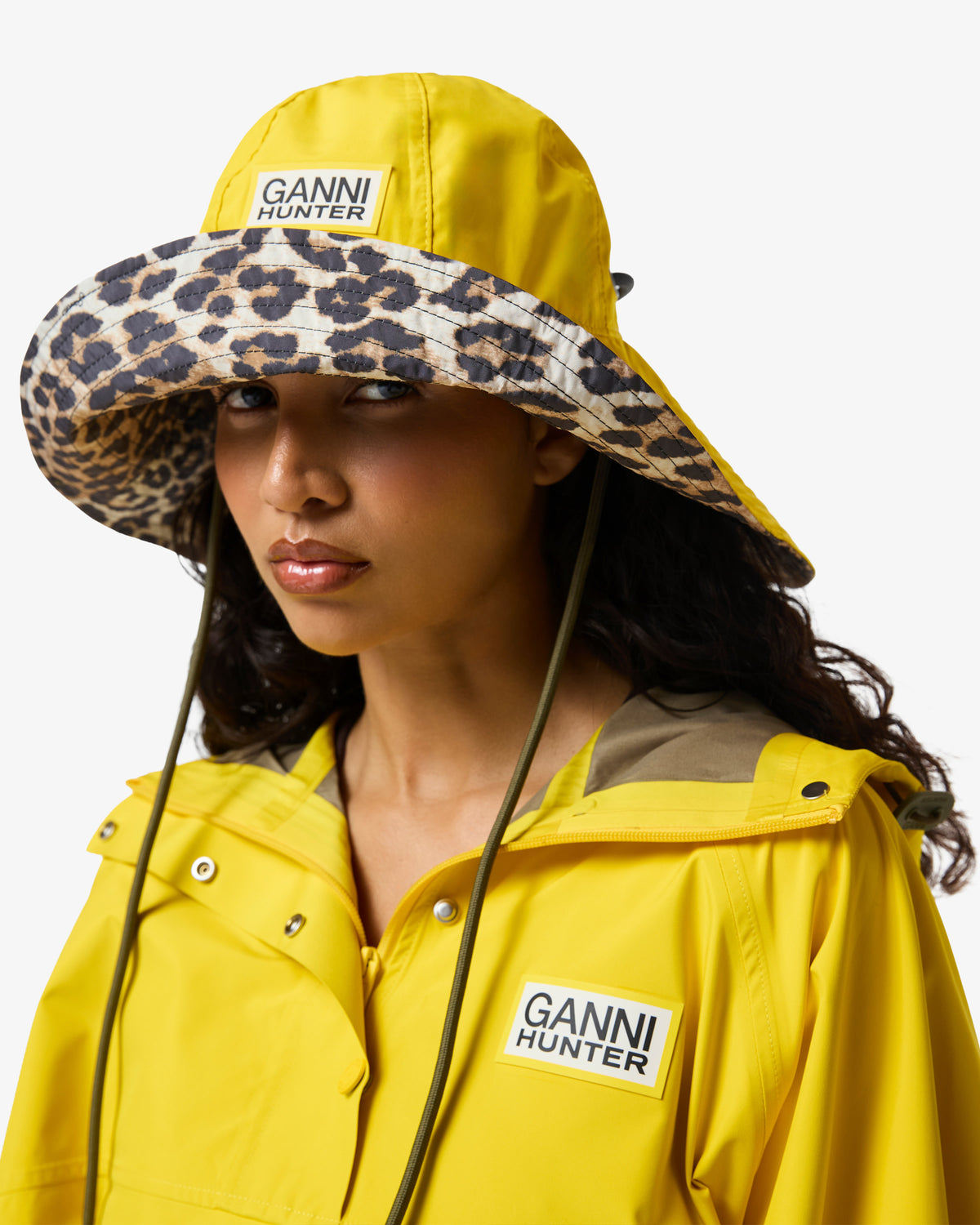 HUNTER WOMEN GANNI X HUNTER WATERPROOF PONCHO LEMON