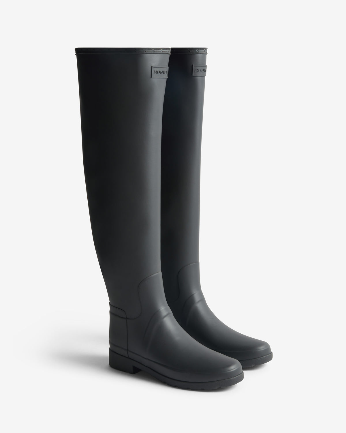 HUNTER WOMEN WOMENS REFINED OVER THE KNEE BOOT BLACK