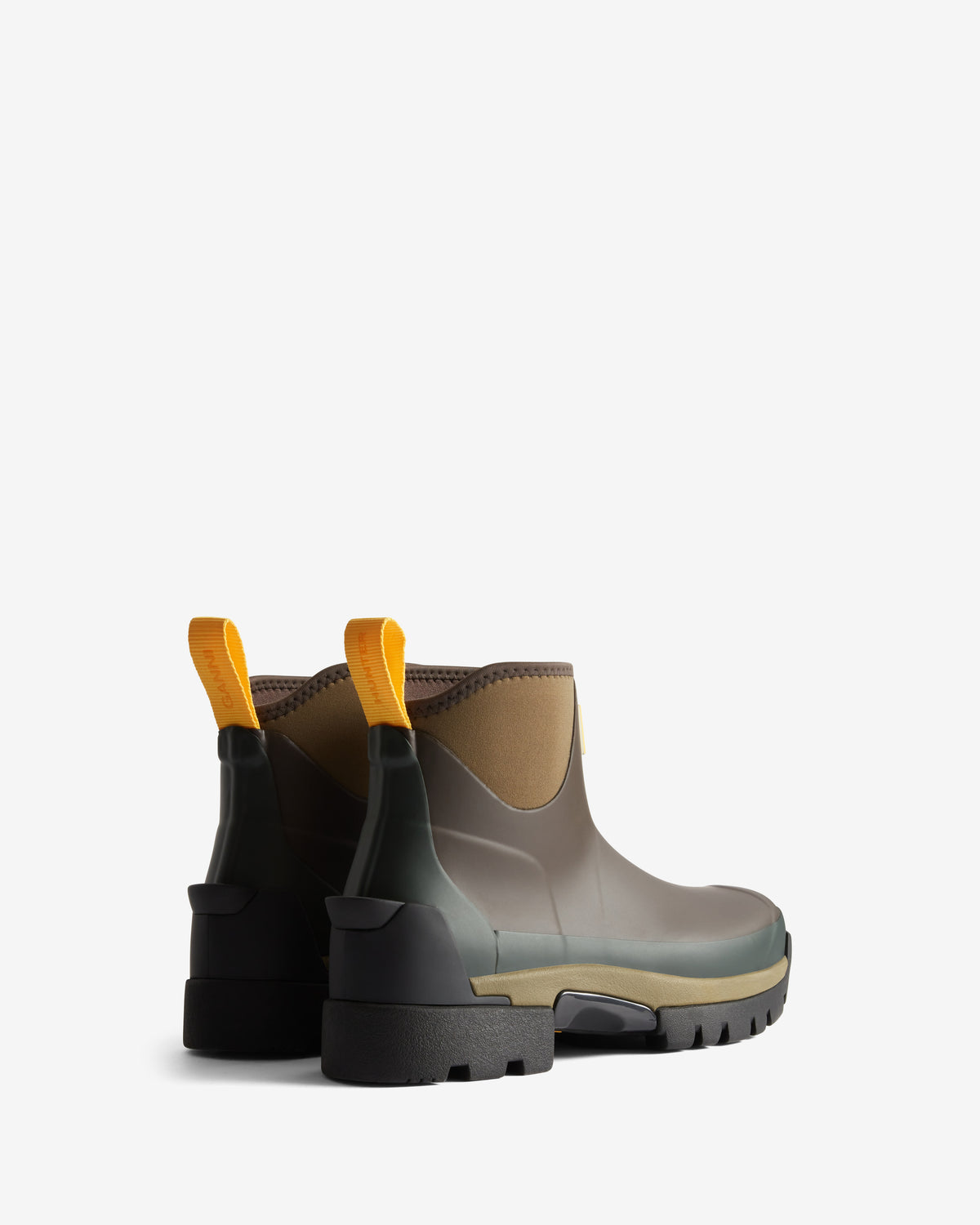 HUNTER WOMEN GANNI X HUNTER BALMORAL ANKLE BOOT CHOCOLATE BROWN/ MILITARY OLIVE