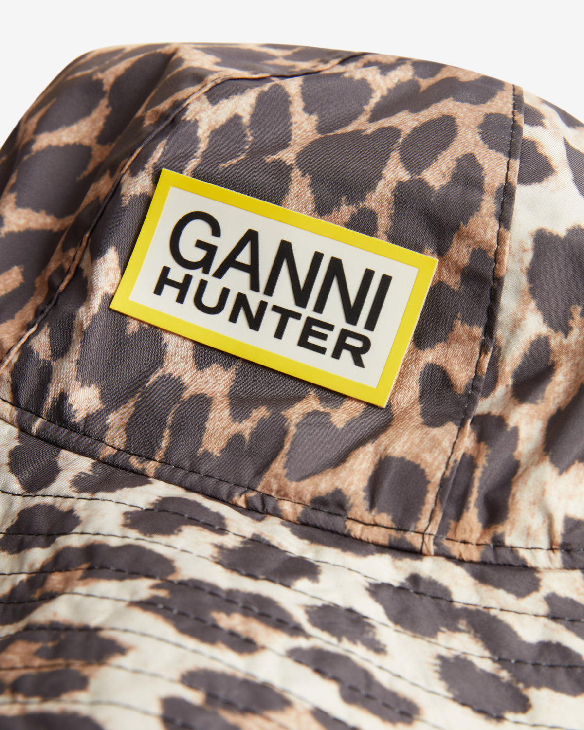 HUNTER UNISEX GANNI X HUNTER WATERPROOF BUCKET HAT GANNI LEOPARD